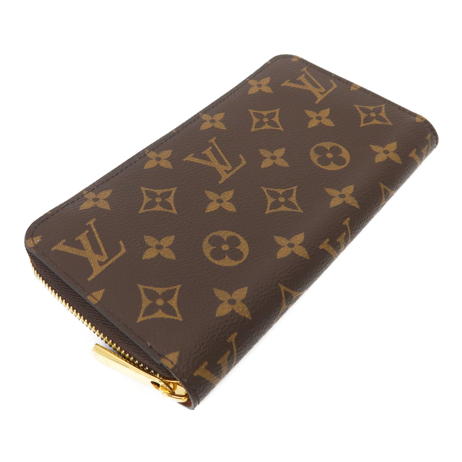 LOUIS VUITTON Monogram Long Wallet金扣長錢包棕色