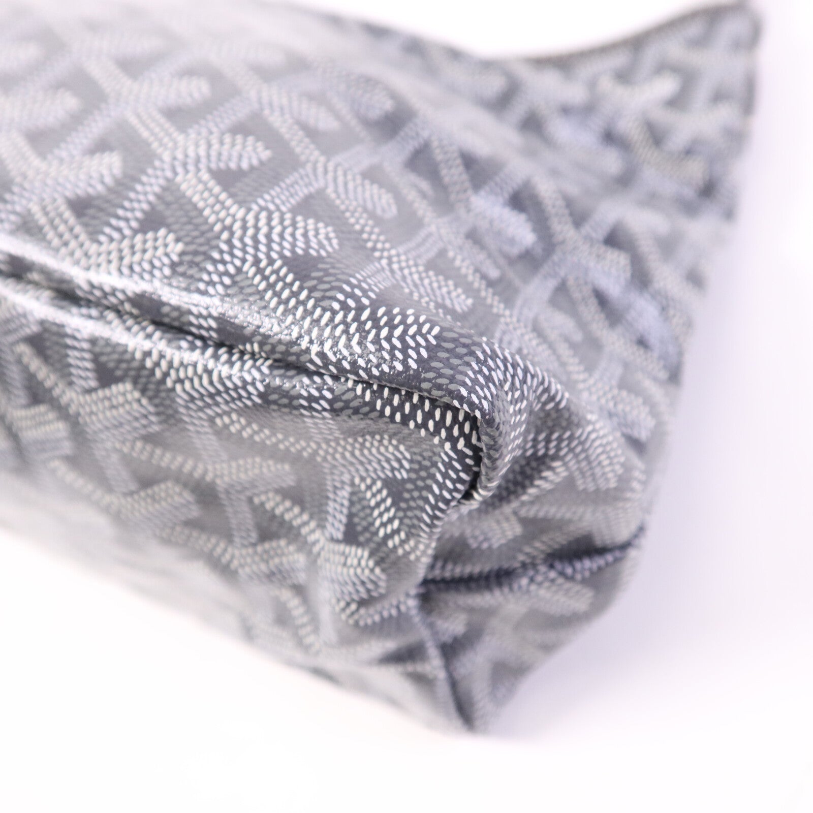 GOYARD 塗層帆布Mini Hobo銀扣手挽袋