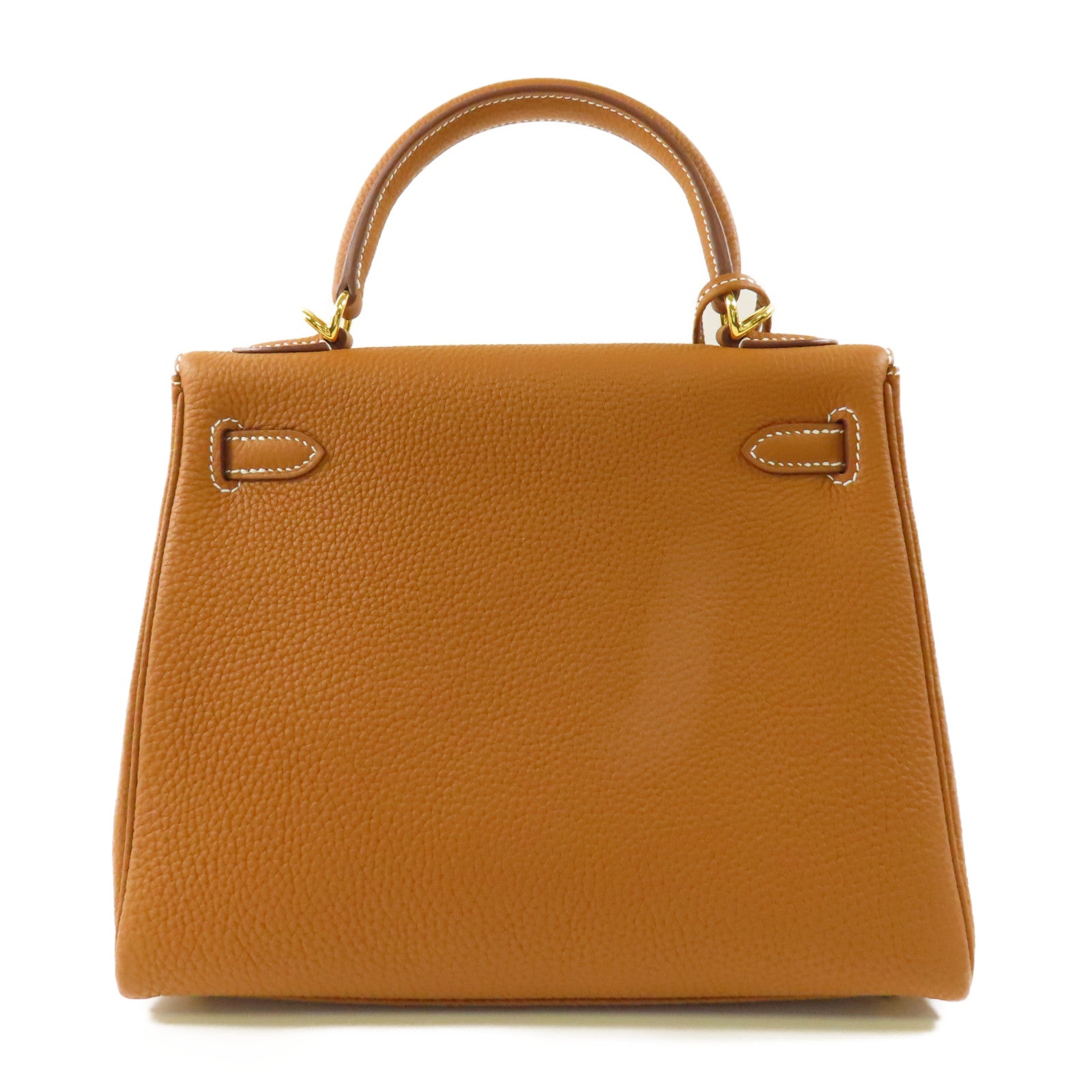 HERMES 【激減優惠】Togo皮革Kelly 25金扣手挽肩背兩用袋Gold