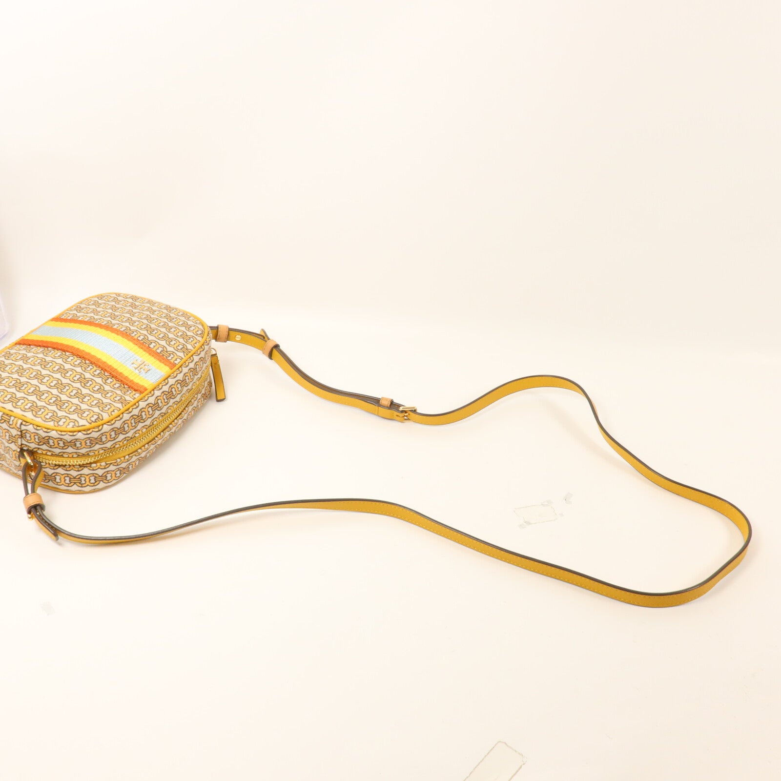 Tory Burch 塗層帆布Camera Bag肩背袋