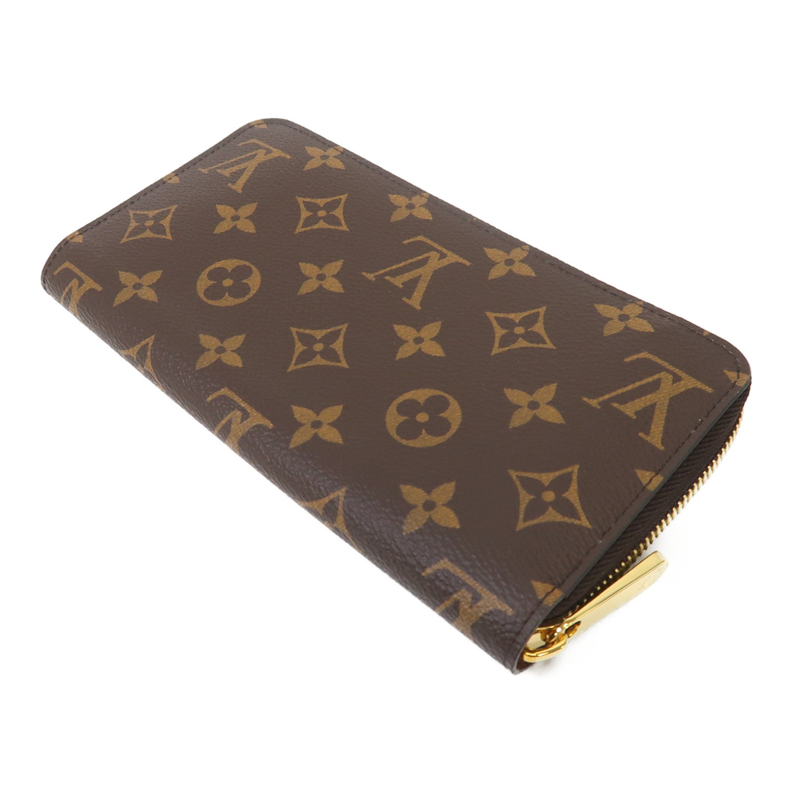 LOUIS VUITTON Monogram Long Wallet金扣長錢包棕色
