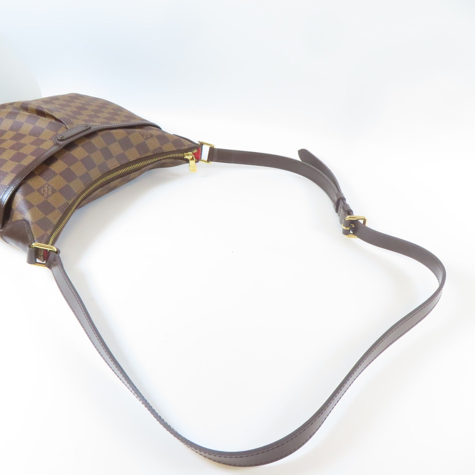LOUIS VUITTON 【激減優惠】Damier Bloomsbury PM金扣肩背袋啡色