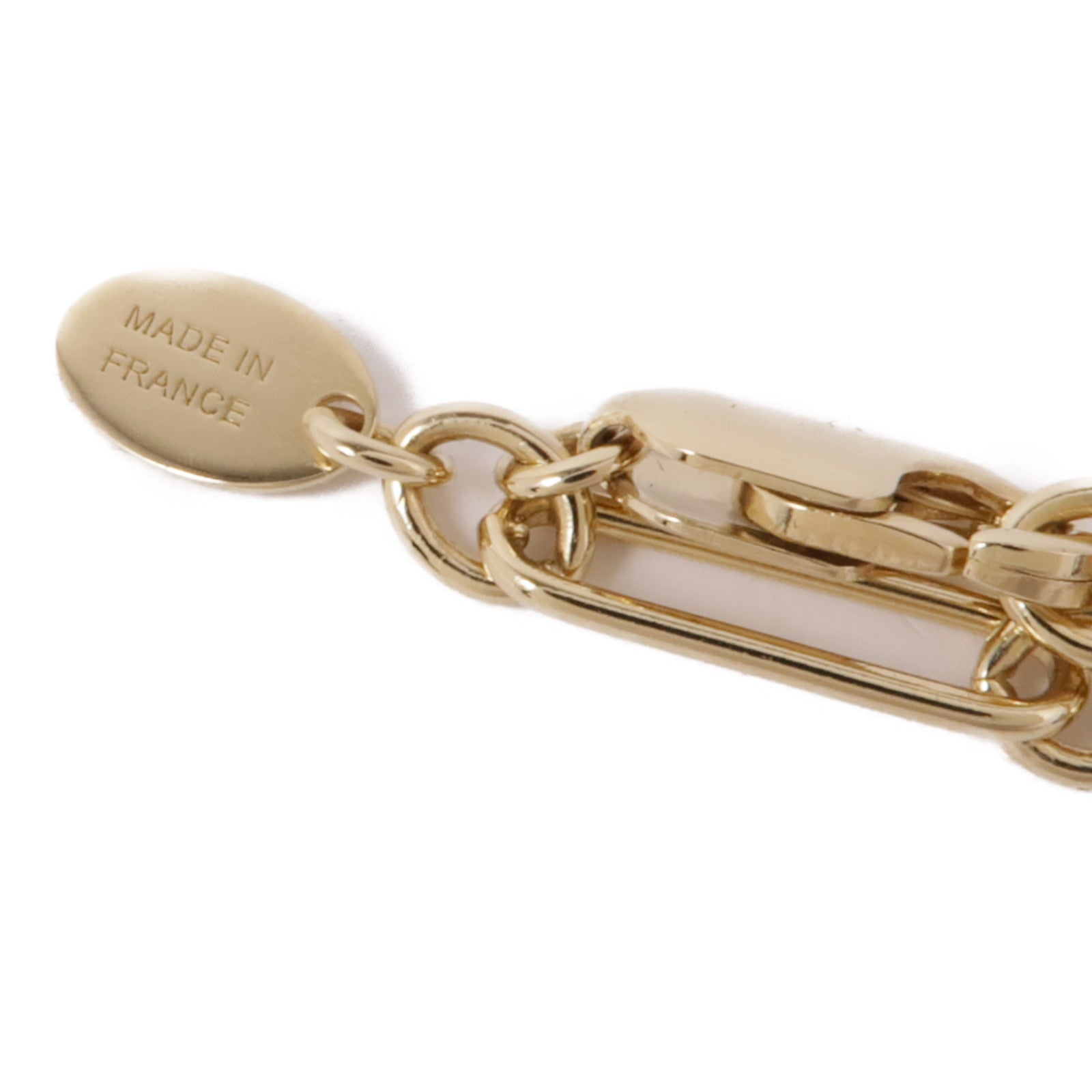 HERMES 金屬Curiosite Long Necklaces項鍊Gold
