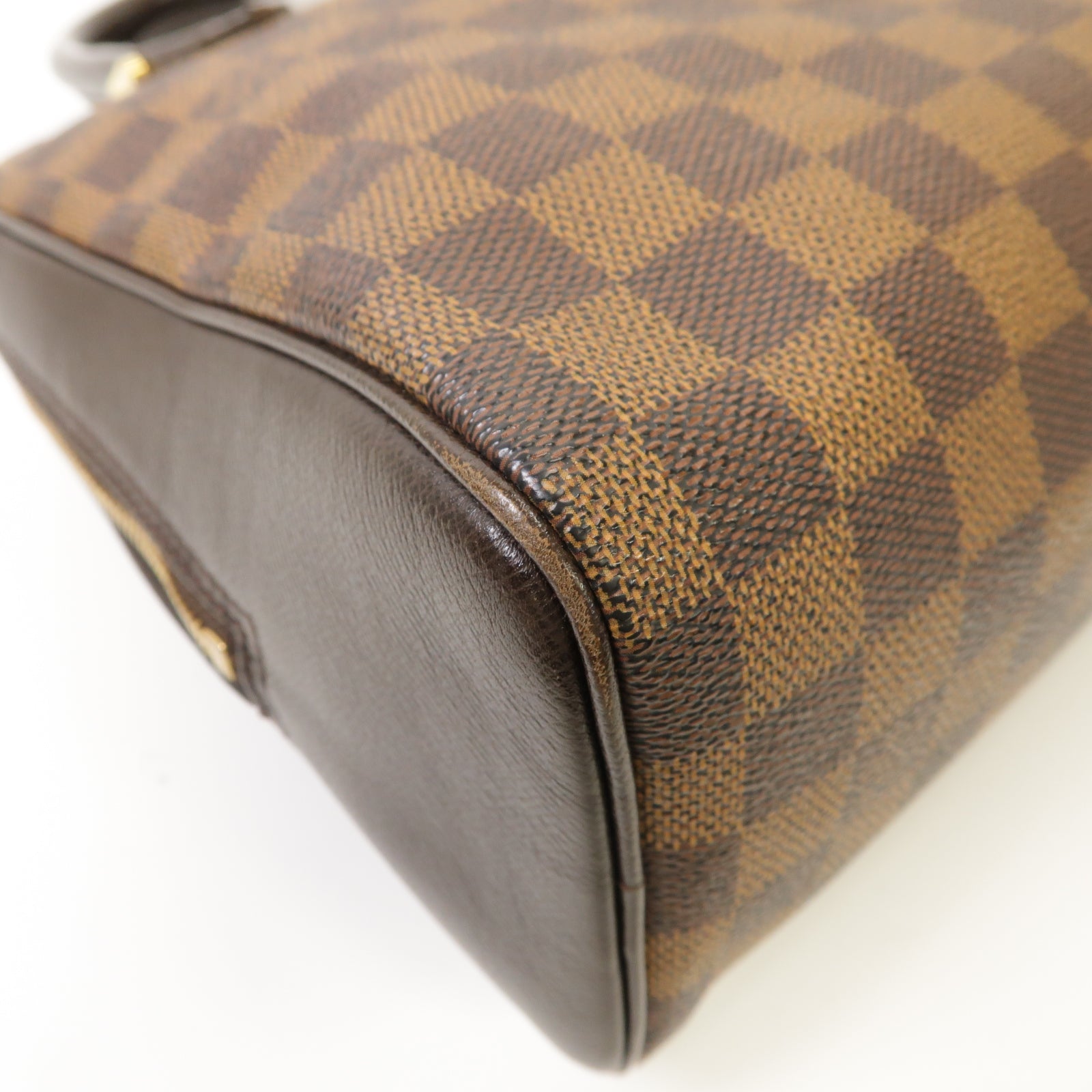 LOUIS VUITTON 【激減優惠】Damier Brera金扣手挽袋棕色