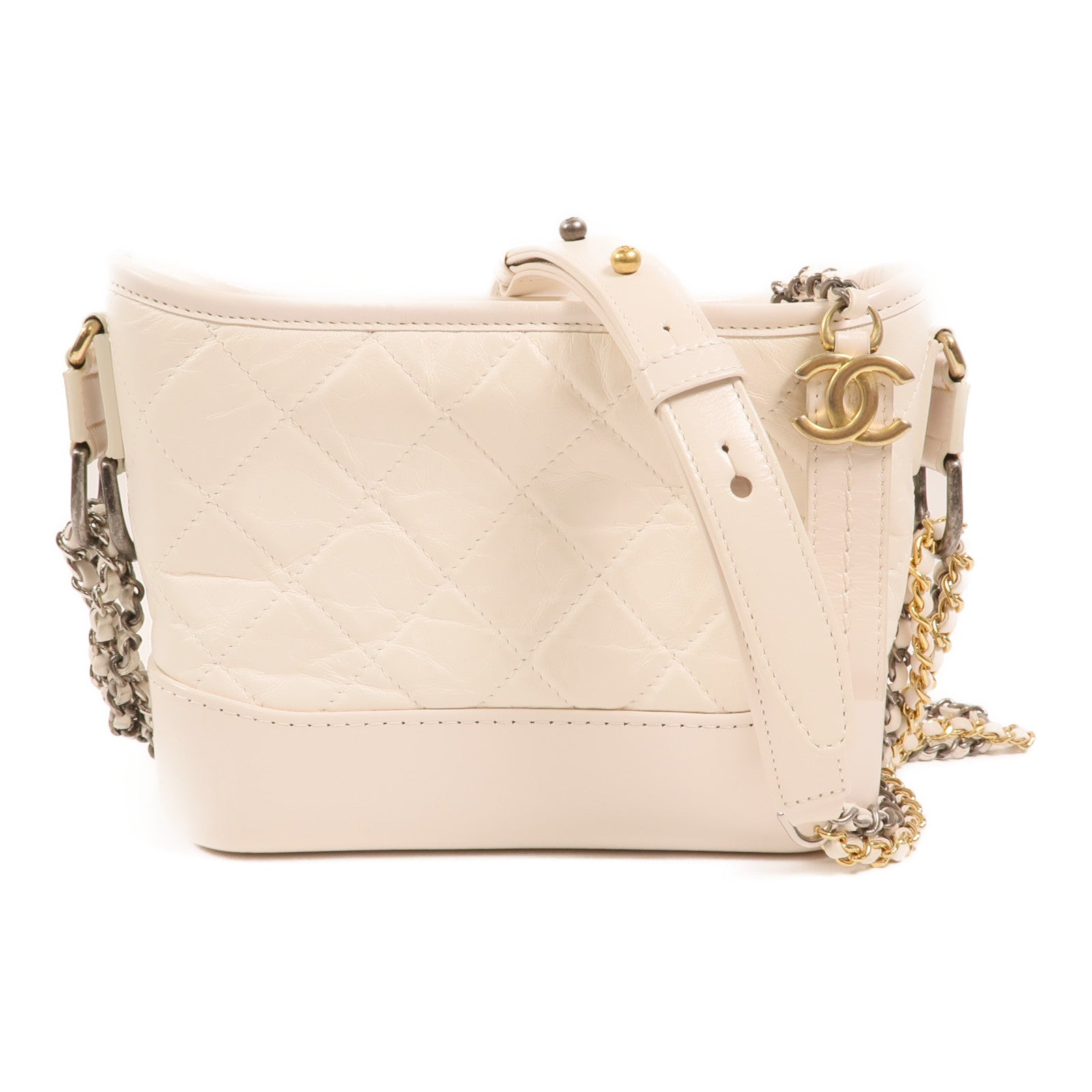 CHANEL 牛皮皮革Gabrielle鏈帶肩背袋