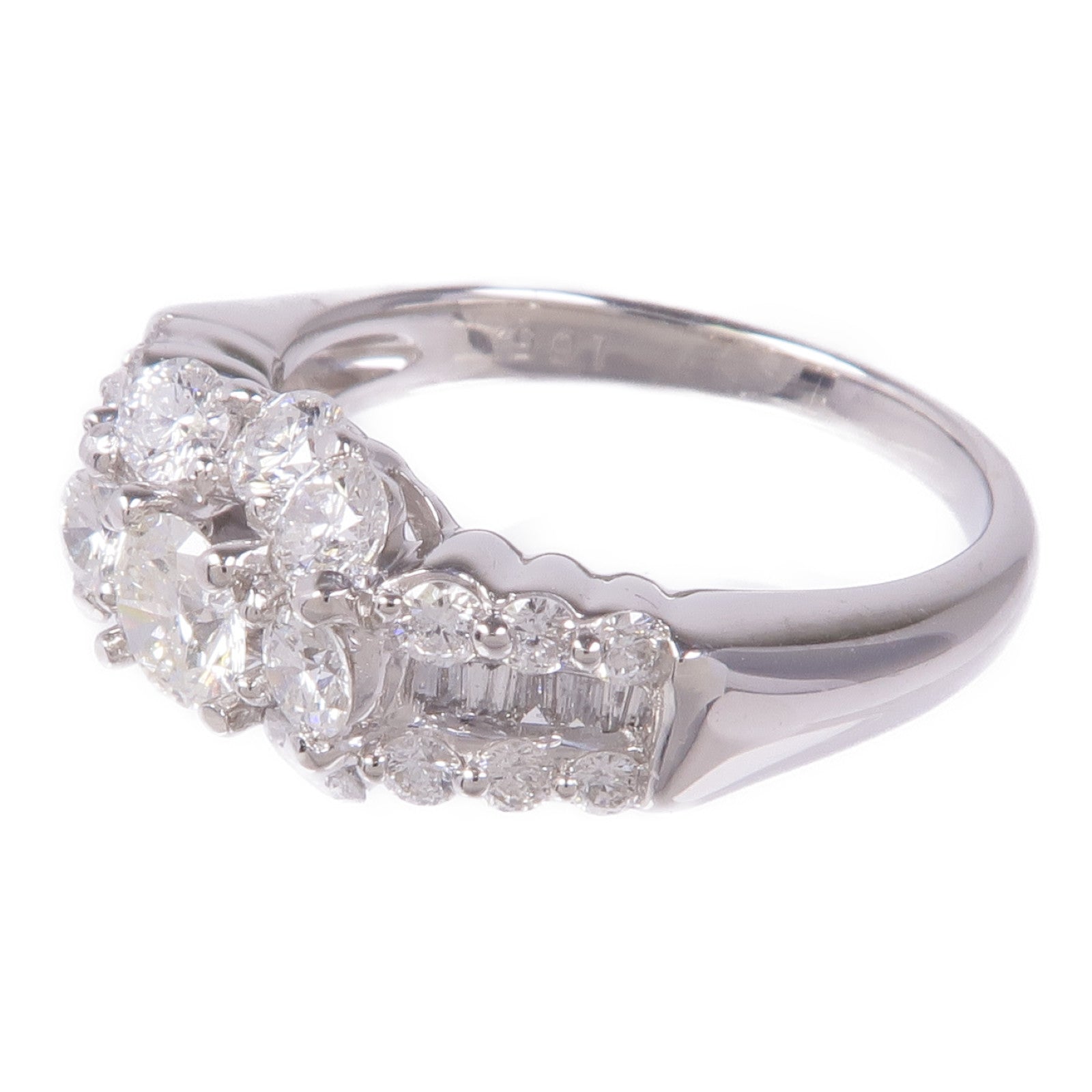 JEWELRY PT900鉑金Diamond Ring鑽石戒指US#7.5