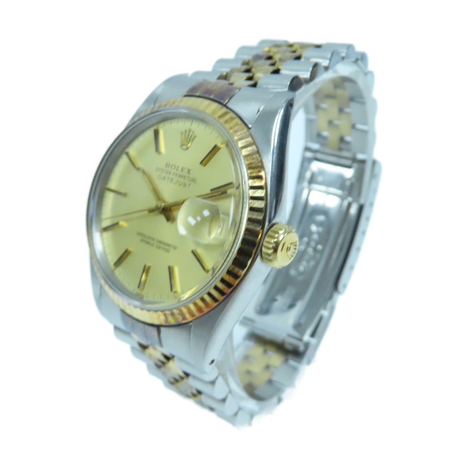 ROLEX Datejust 36mm 18K黃金/不鏽鋼自動機芯手錶金色/銀色