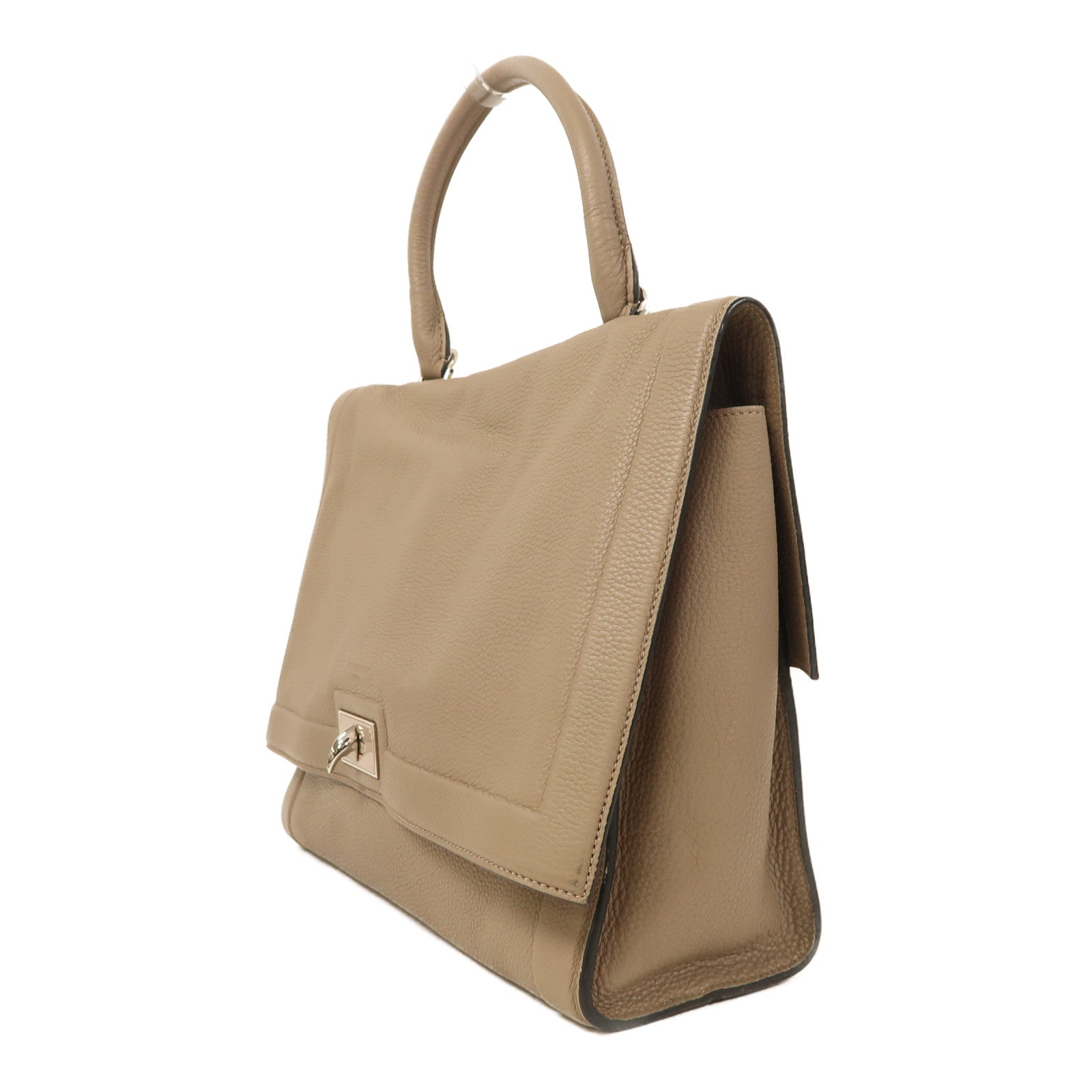 GIVENCHY 牛皮皮革Shoulder Bag銀扣手挽肩背兩用袋