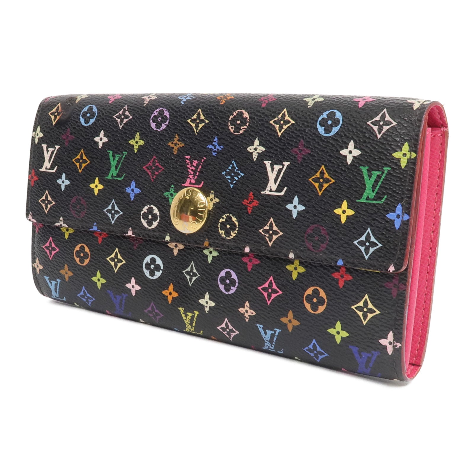 LOUIS VUITTON Monogram Multicolore Portefeuille Sarah Wallet長錢包