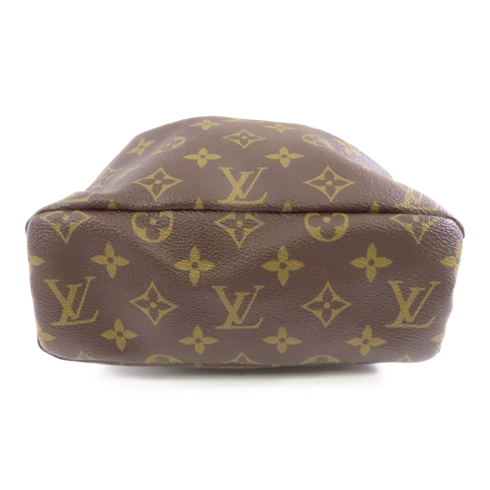 LOUIS VUITTON Monogram Posh Noe Drawstring Pouch金扣手拿包啡色/紫色