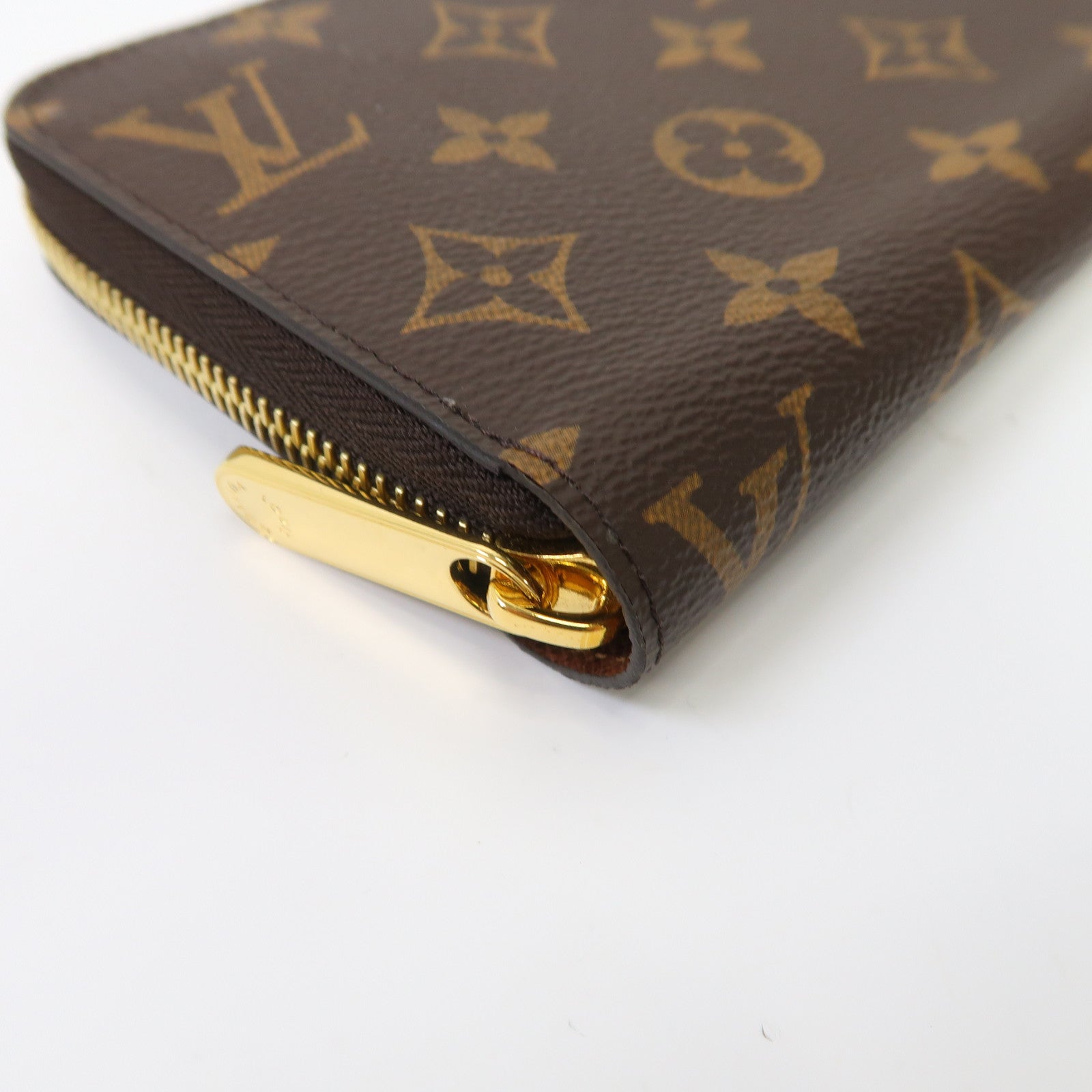 LOUIS VUITTON Monogram Long Wallet金扣長錢包棕色