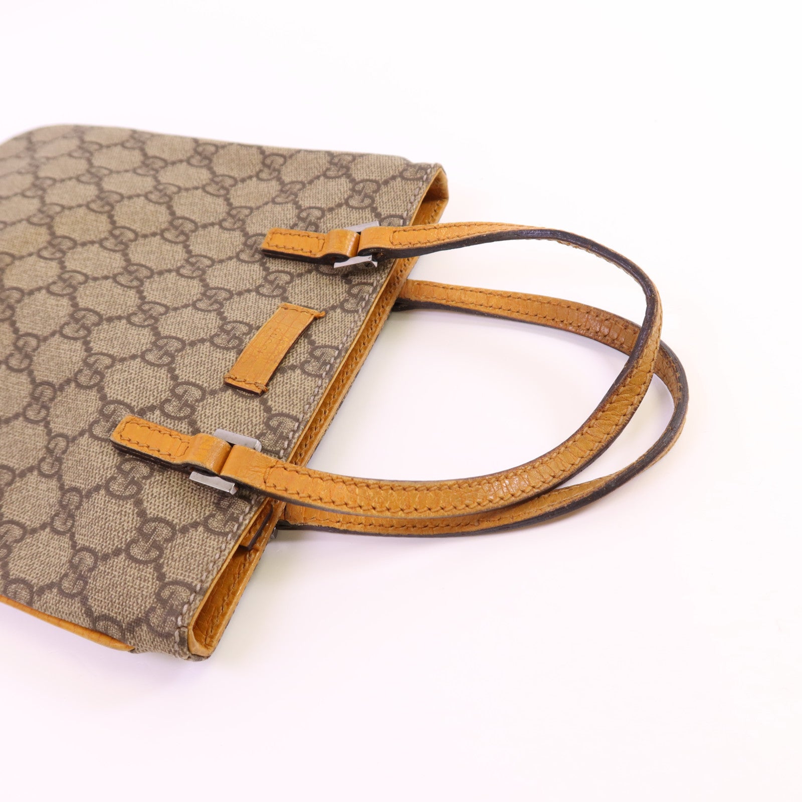 GUCCI 塗層帆布Hand Bag銀扣手挽袋