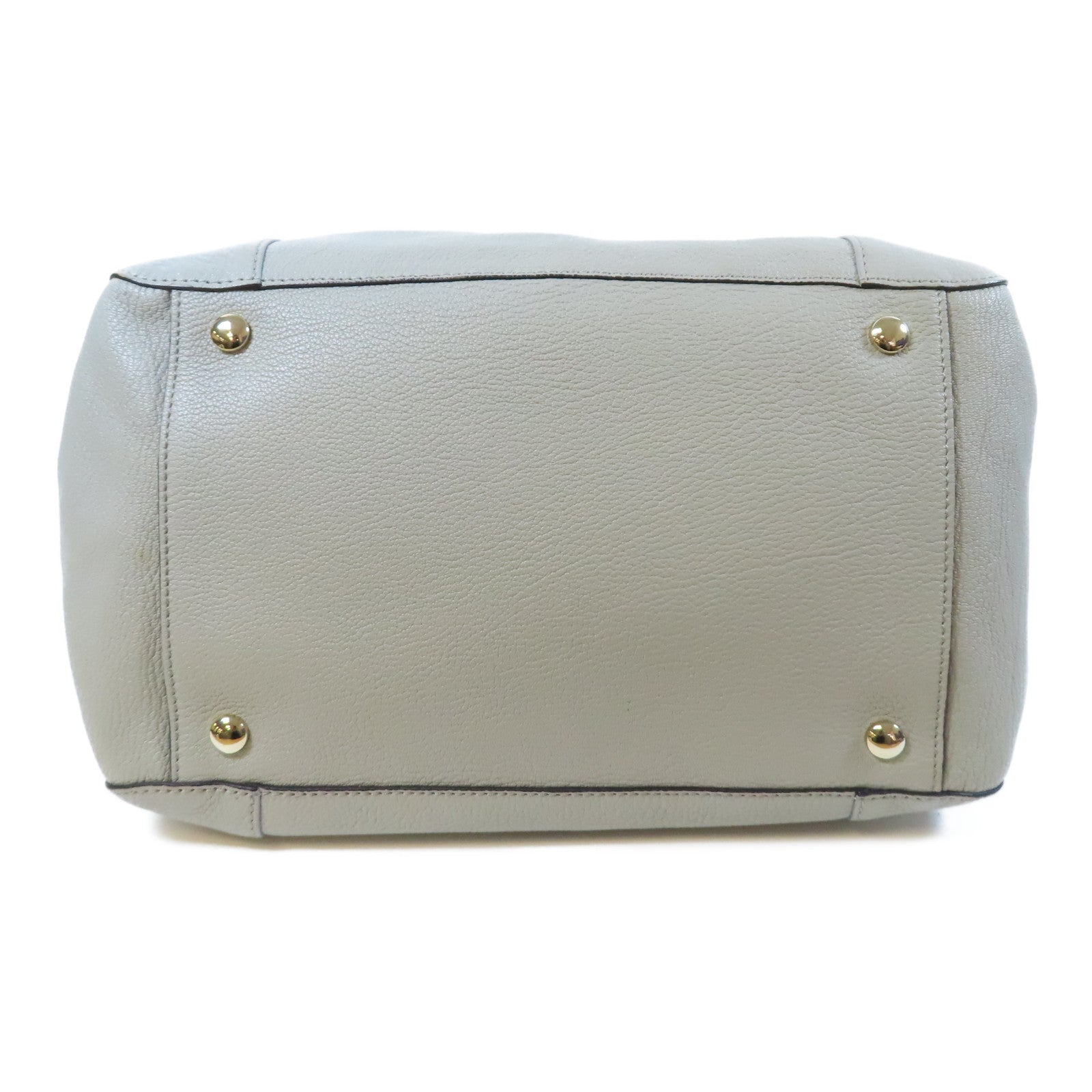 Chloe 【激減優惠】牛皮皮革2 Way Shoulder Bag金扣手挽肩背兩用袋灰色