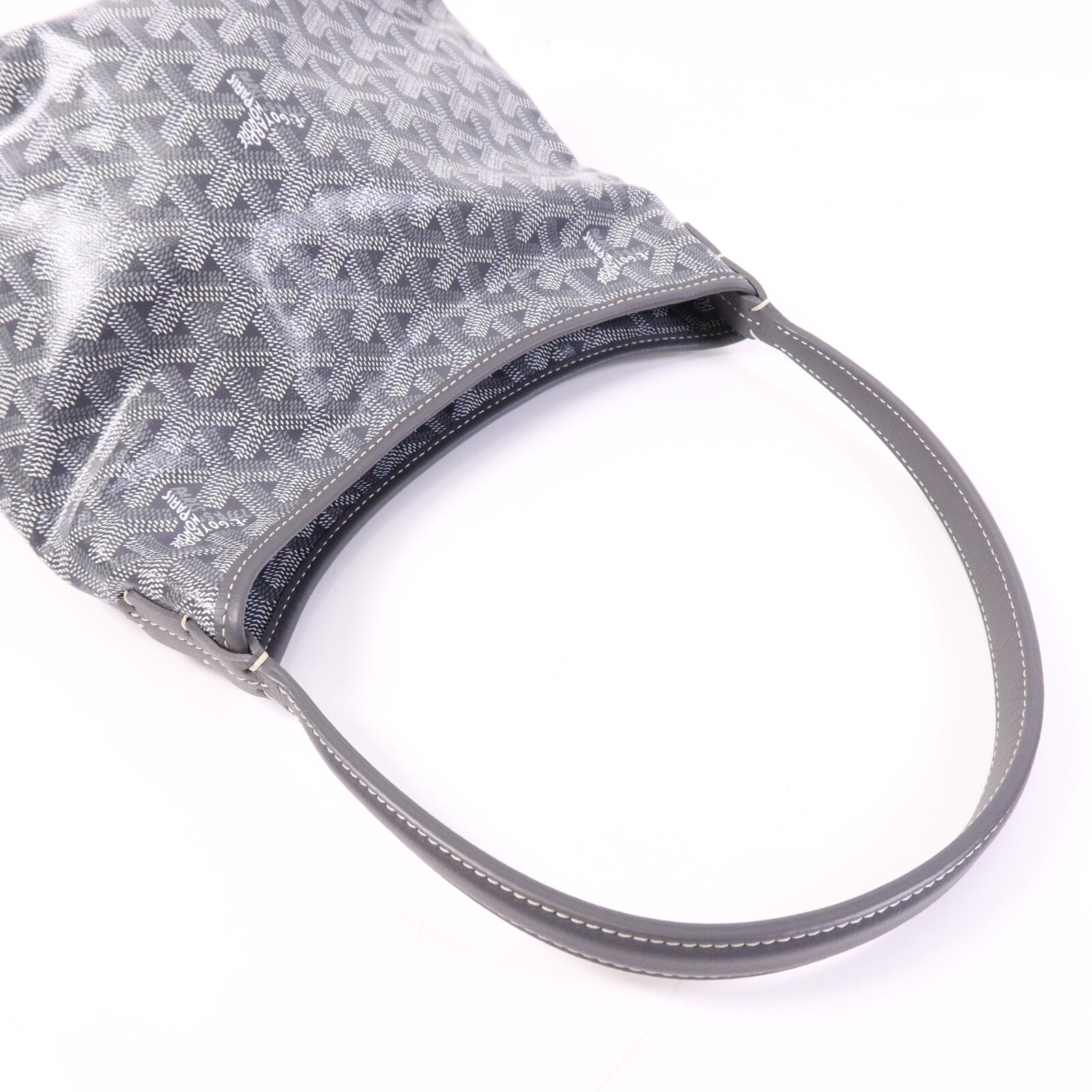 GOYARD 塗層帆布Mini Hobo銀扣手挽袋