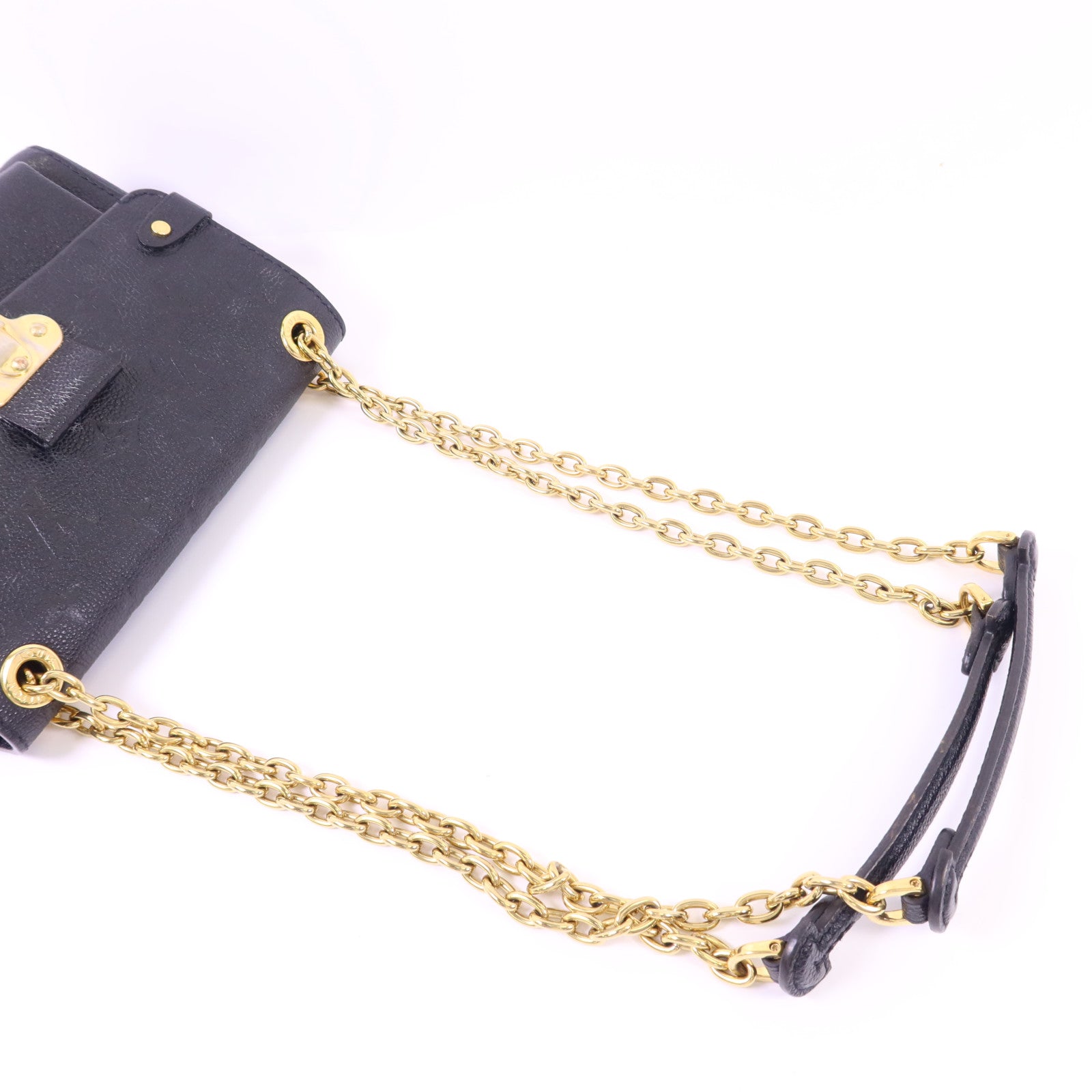 LOUIS VUITTON Monogram Empreinte Vavin BB 金扣鏈帶肩背袋