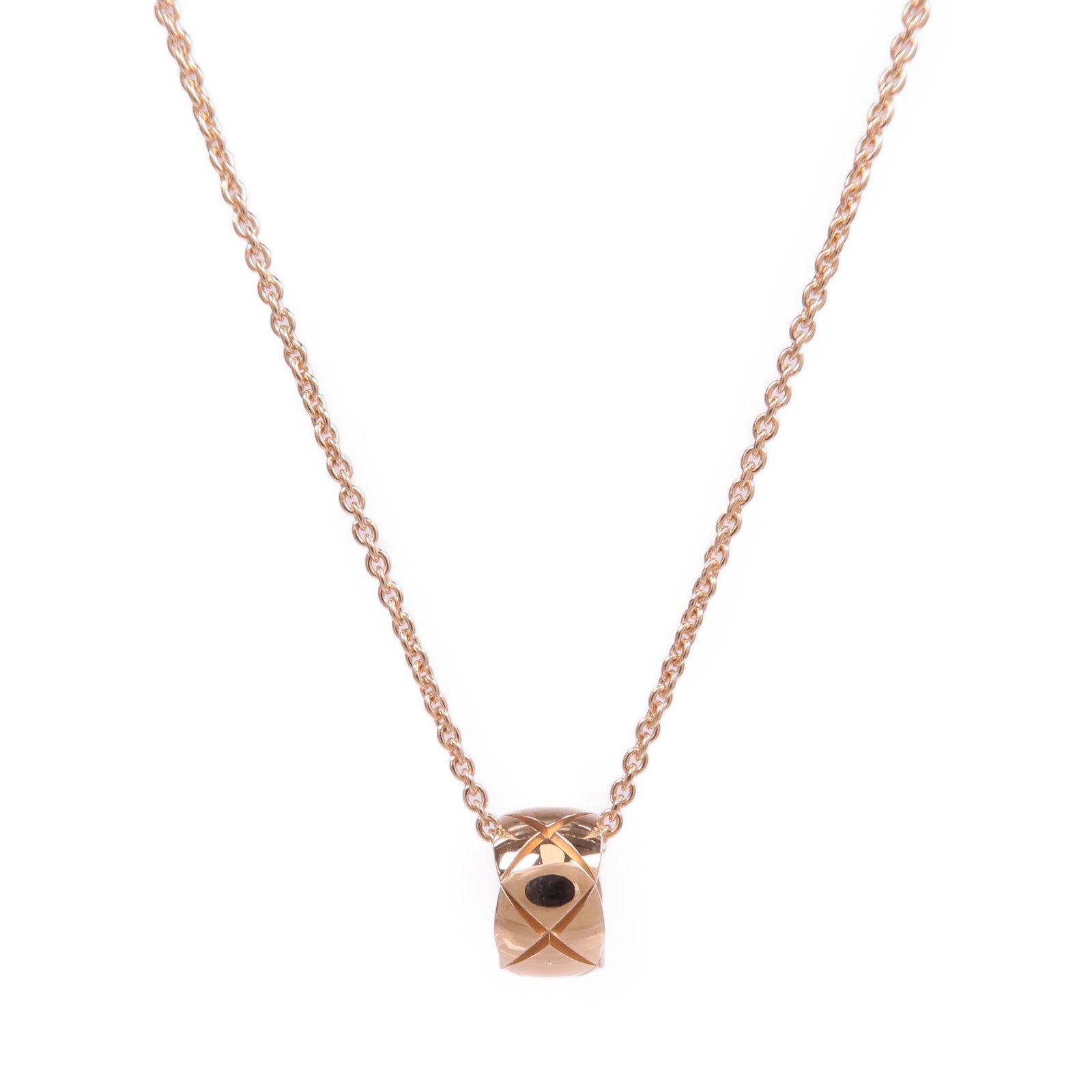 CHANEL 18K玫瑰金Coco Crush Necklace項鍊