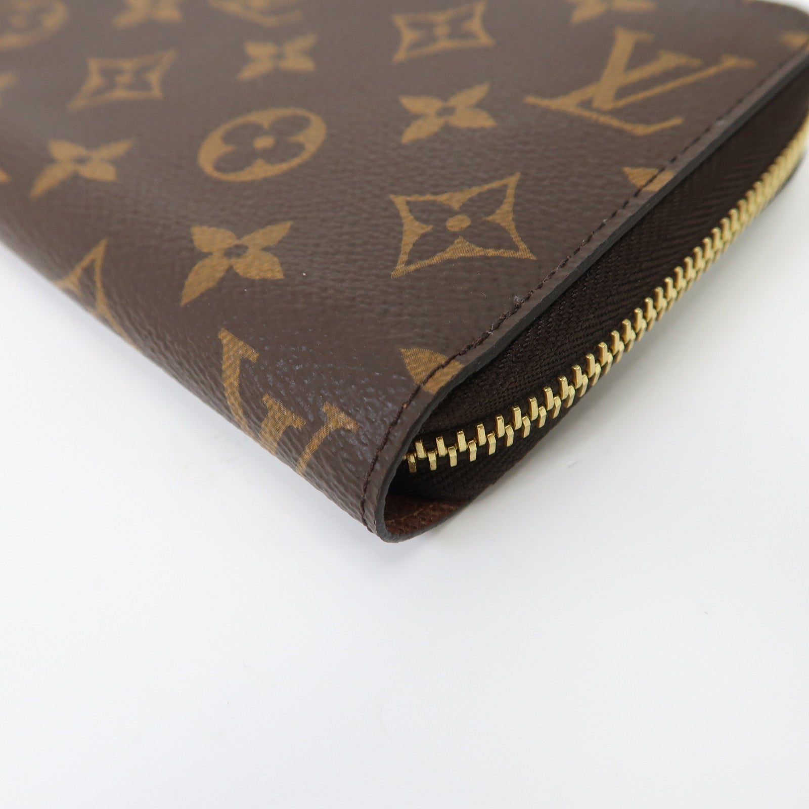 LOUIS VUITTON Monogram Long Wallet金扣長錢包棕色