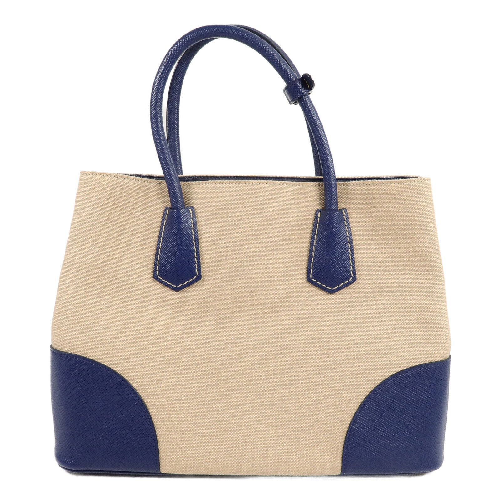 PRADA 牛皮皮革/帆布2 Way Shoulder Bag手挽肩背兩用袋