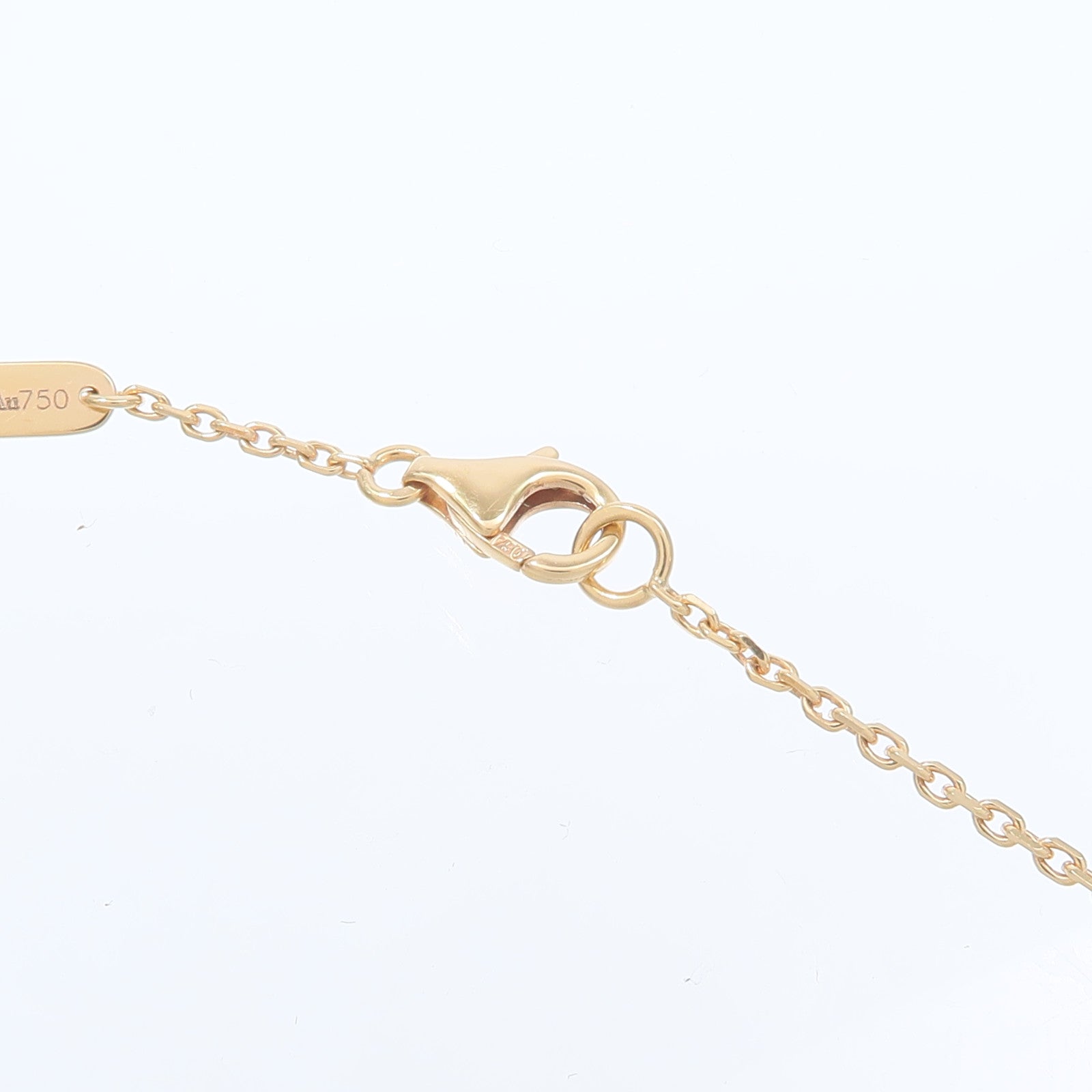 Van Cleef & Arpels 18K玫瑰金Vintage Alhambra Holiday 2011紅玉髓/鑽石項鍊