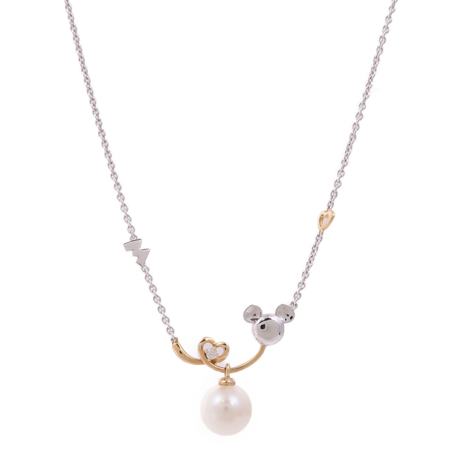 JEWELRY 18K白金/玫瑰金Pearl/Diamond Necklace珍珠/鑽石項鍊
