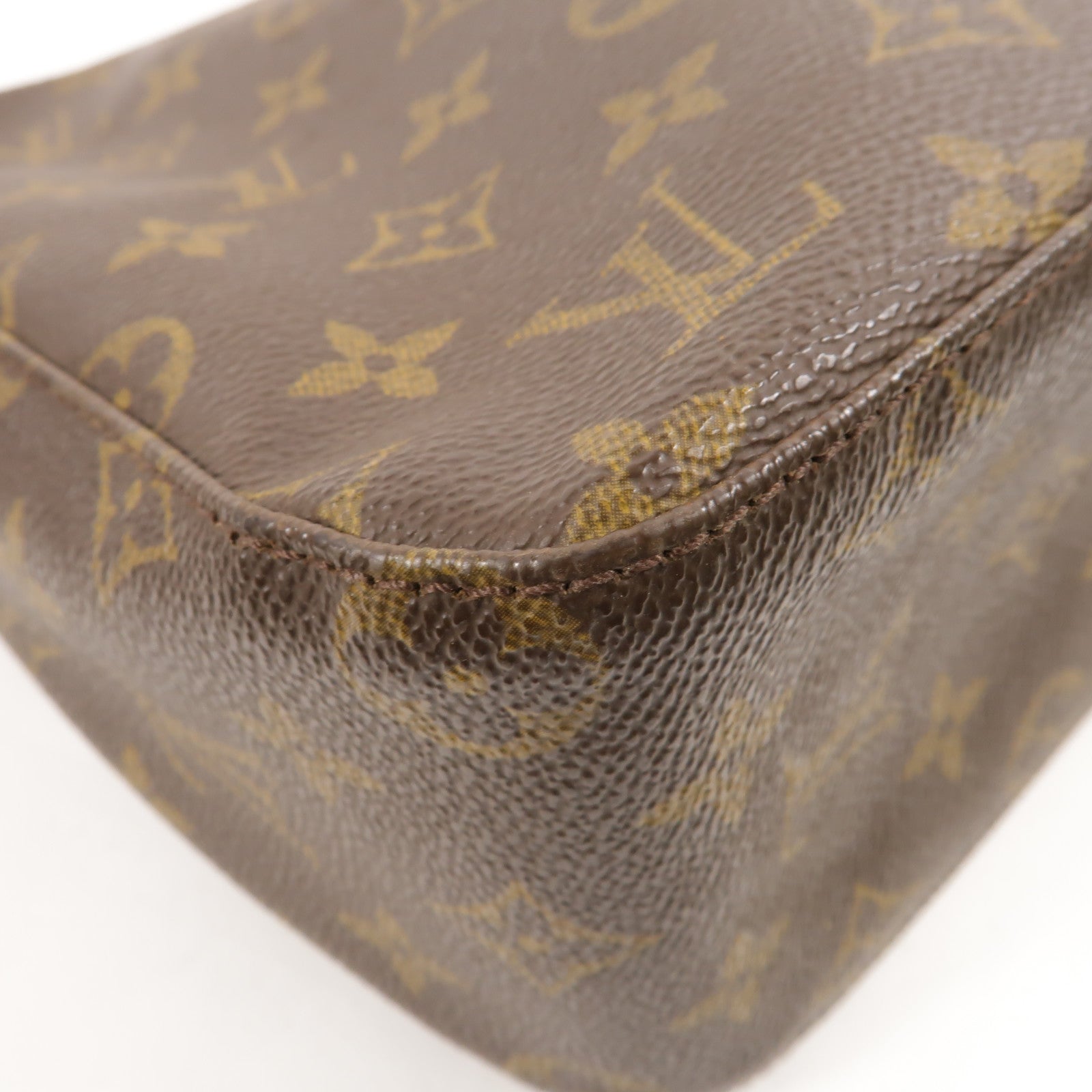 LOUIS VUITTON Monogram Looping MM金扣肩背袋棕色