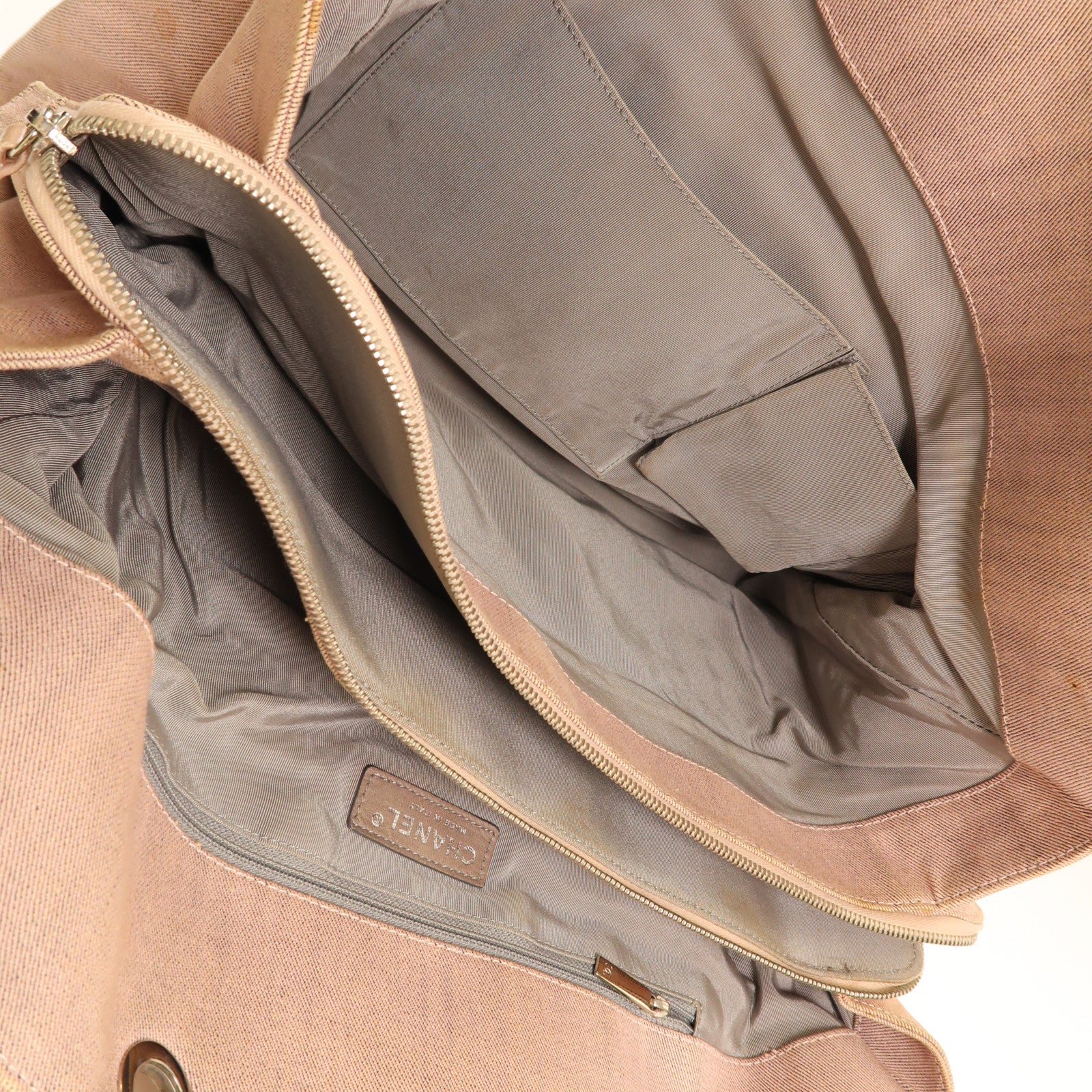 CHANEL CC SHW Handbag Denim Pink