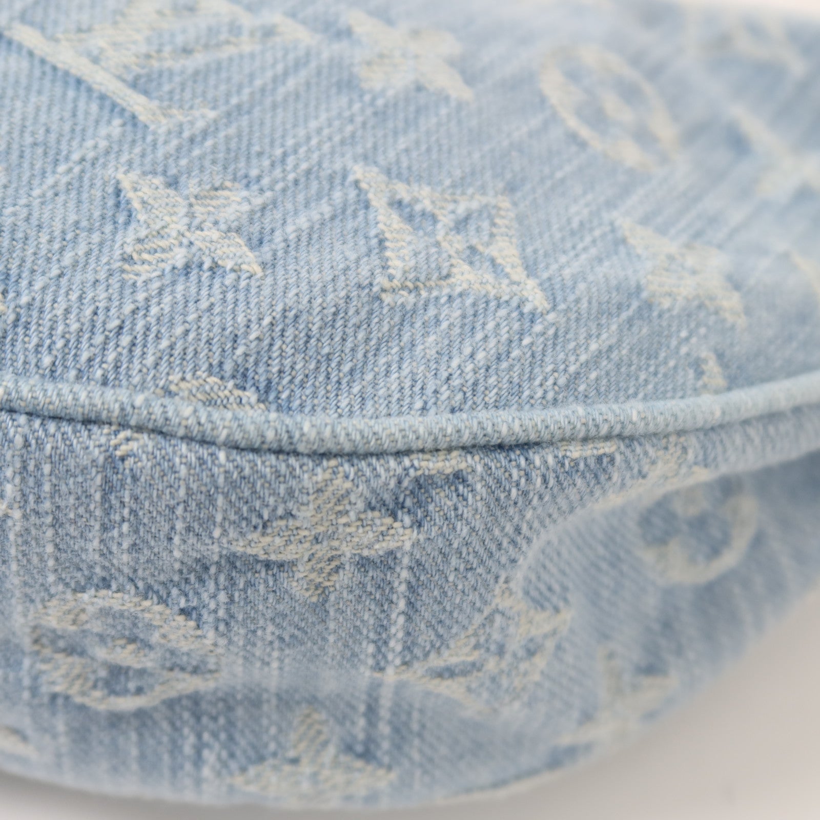 LOUIS VUITTON Monogram Denim Loop金扣鏈帶肩背袋