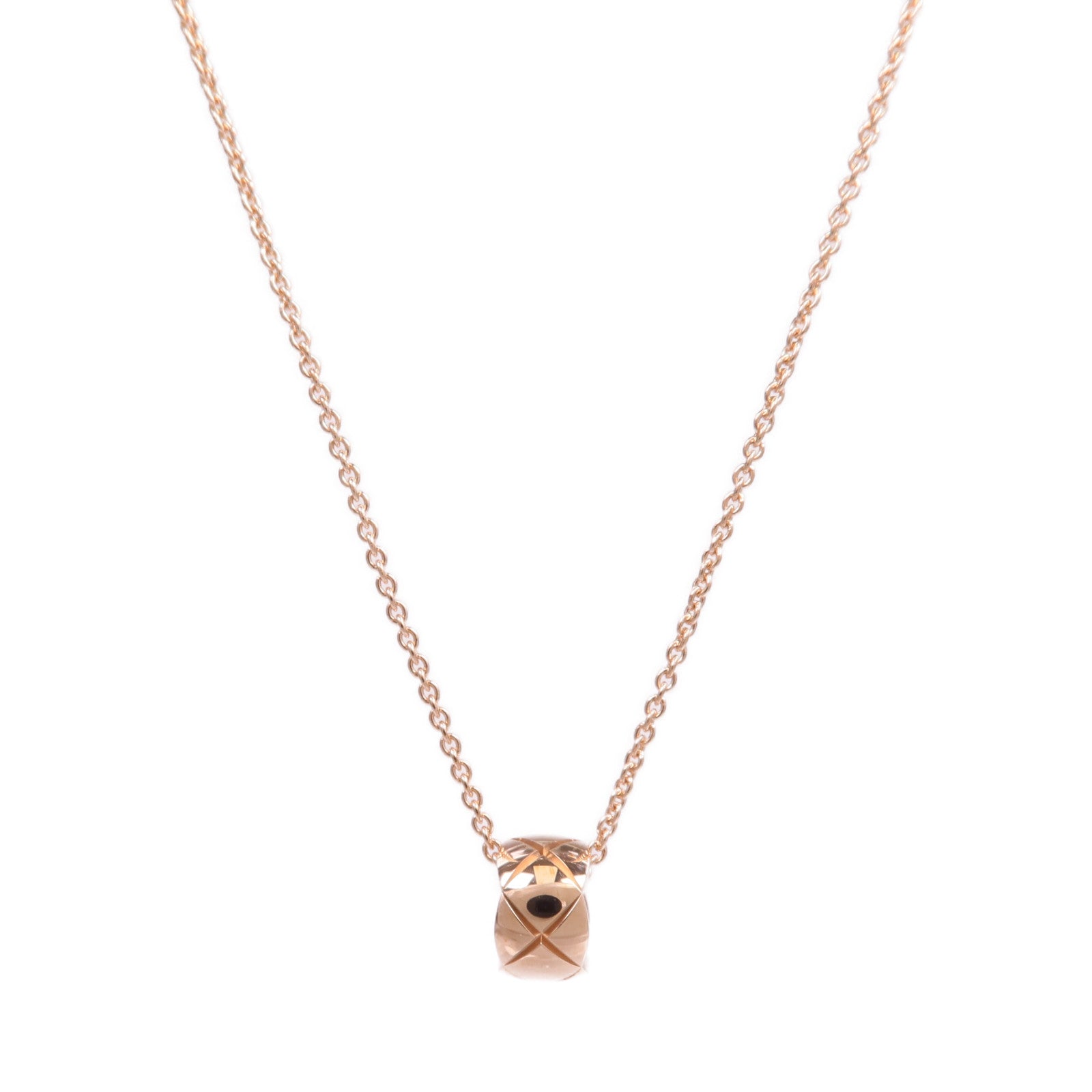 CHANEL 18K玫瑰金Coco Crush Necklace項鍊