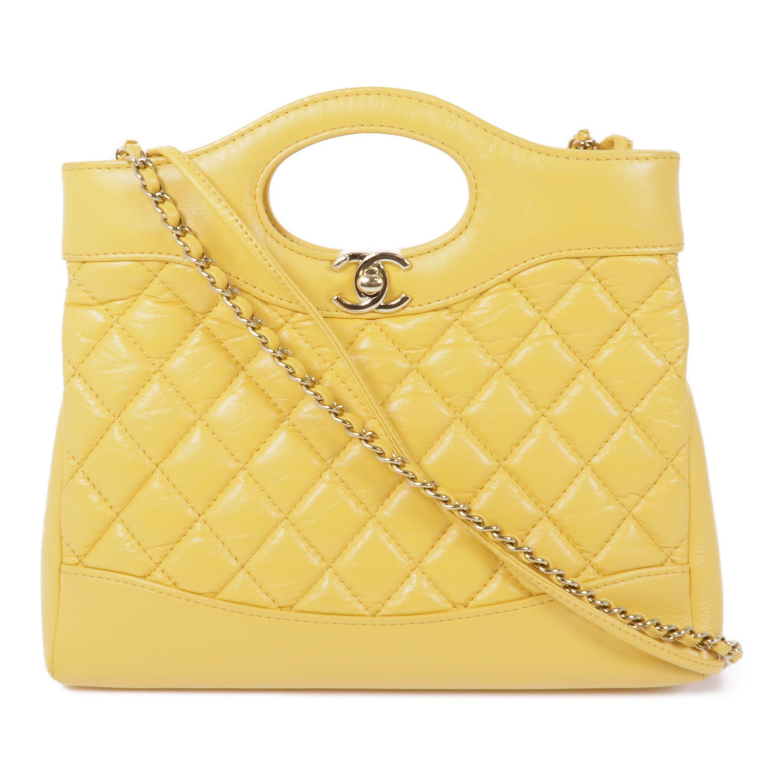 CHANEL 牛皮皮革Chanel 31 Mini Shopping Bag金扣肩背袋