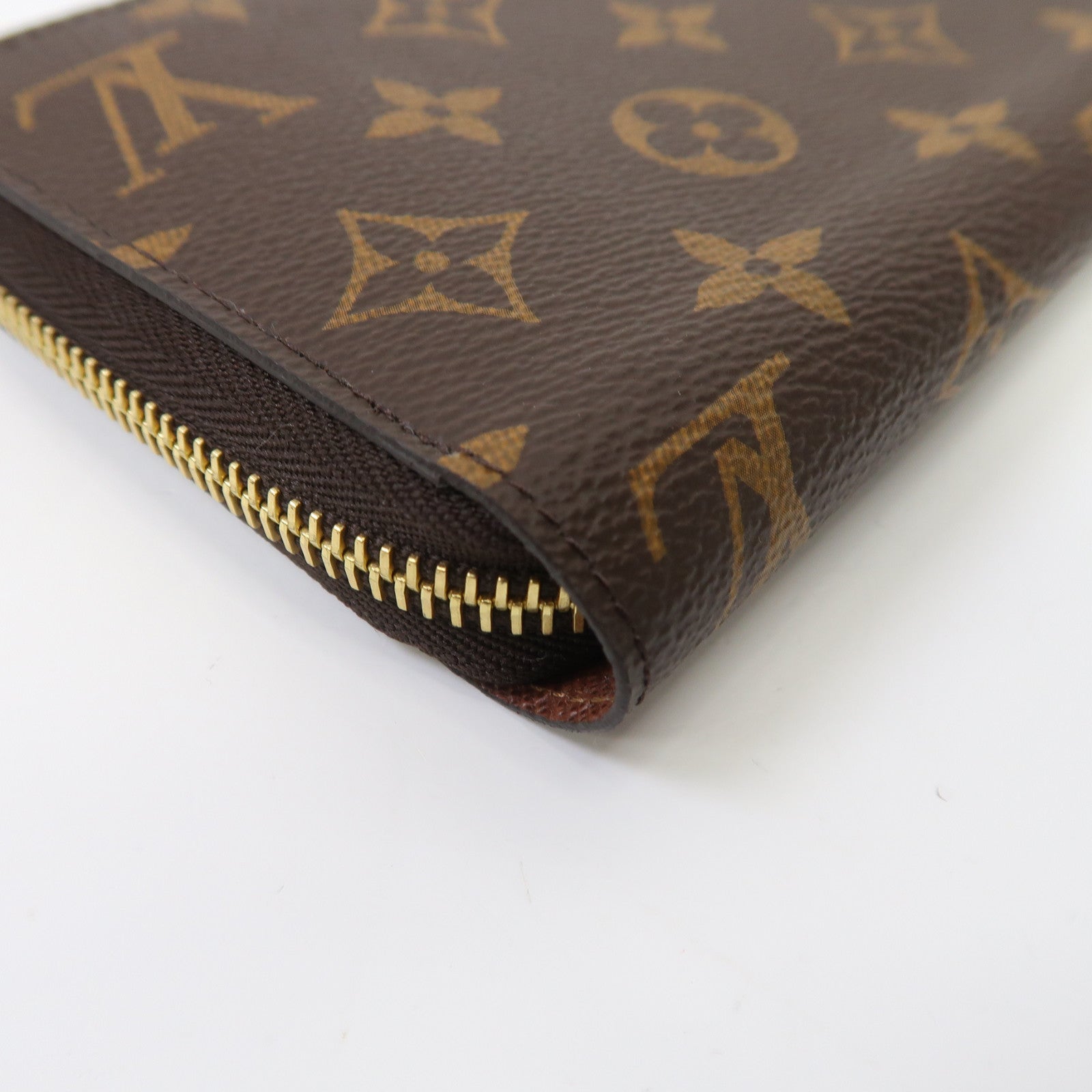 LOUIS VUITTON Monogram Long Wallet金扣長錢包棕色
