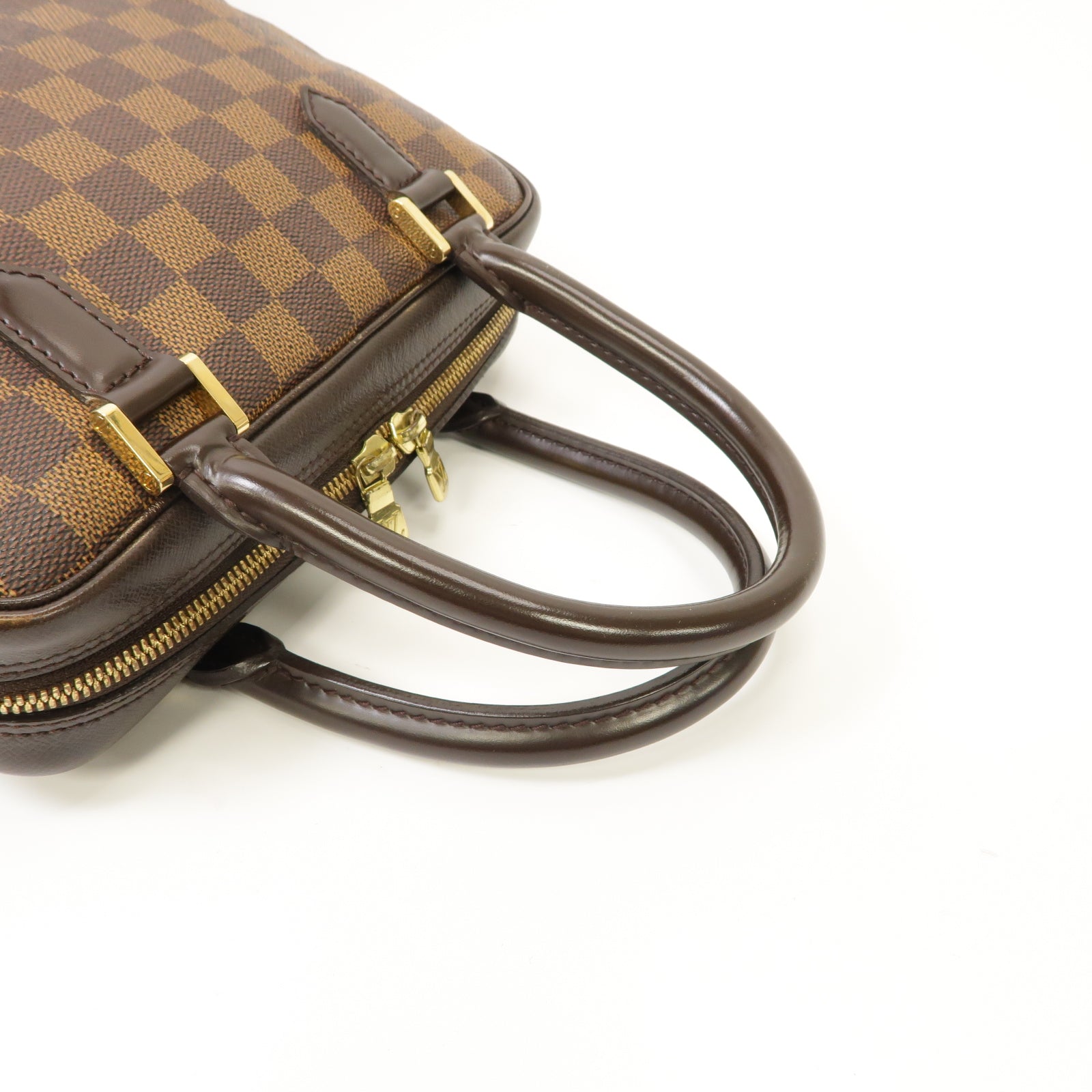 LOUIS VUITTON 【激減優惠】Damier Brera金扣手挽袋棕色