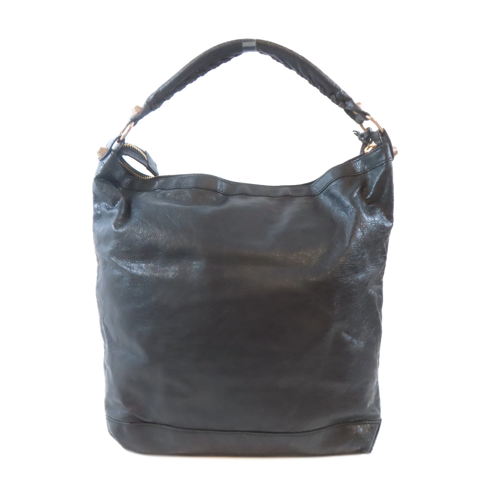 BALENCIAGA 牛皮皮革Giant Day Bag肩背袋黑色