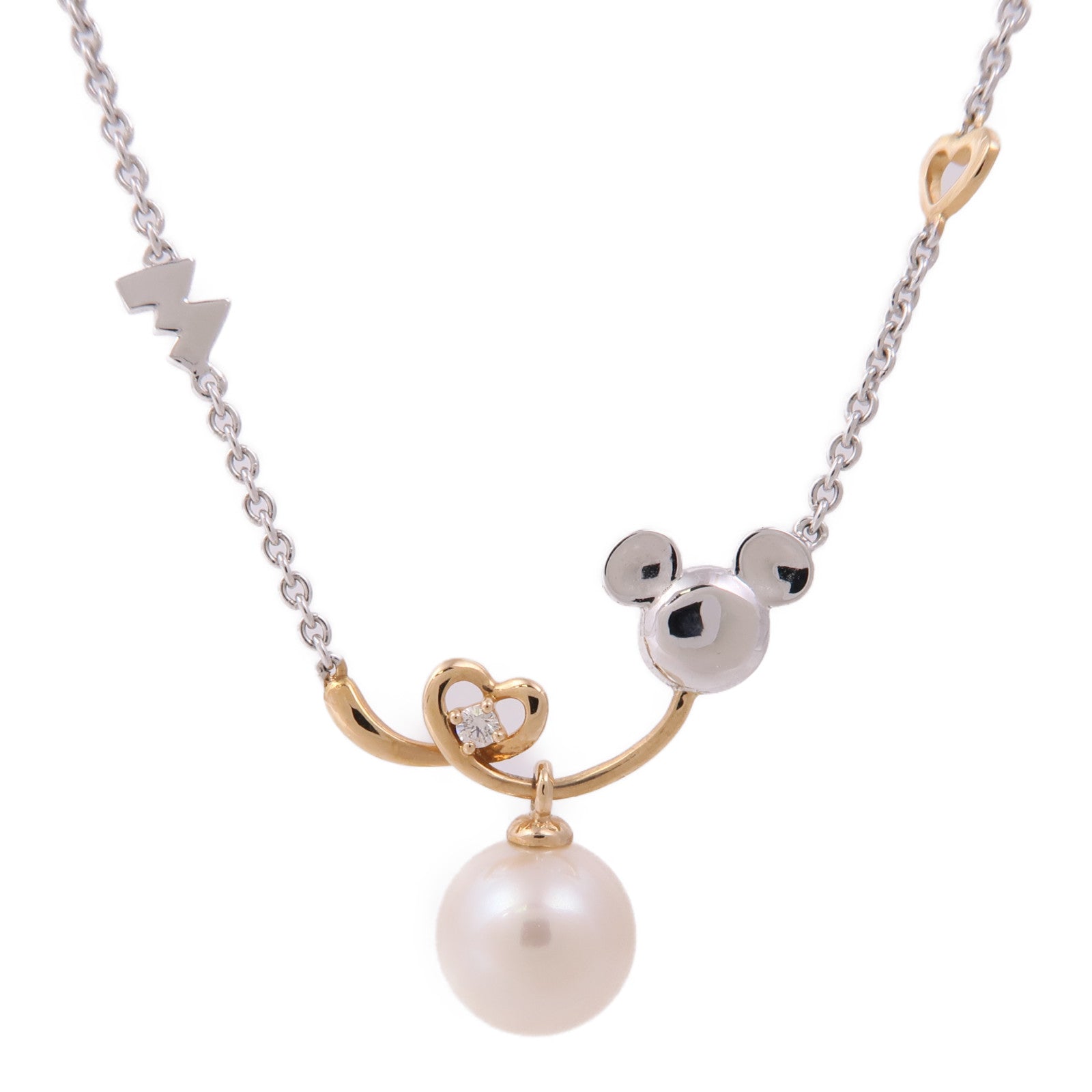 JEWELRY 18K白金/玫瑰金Pearl/Diamond Necklace珍珠/鑽石項鍊