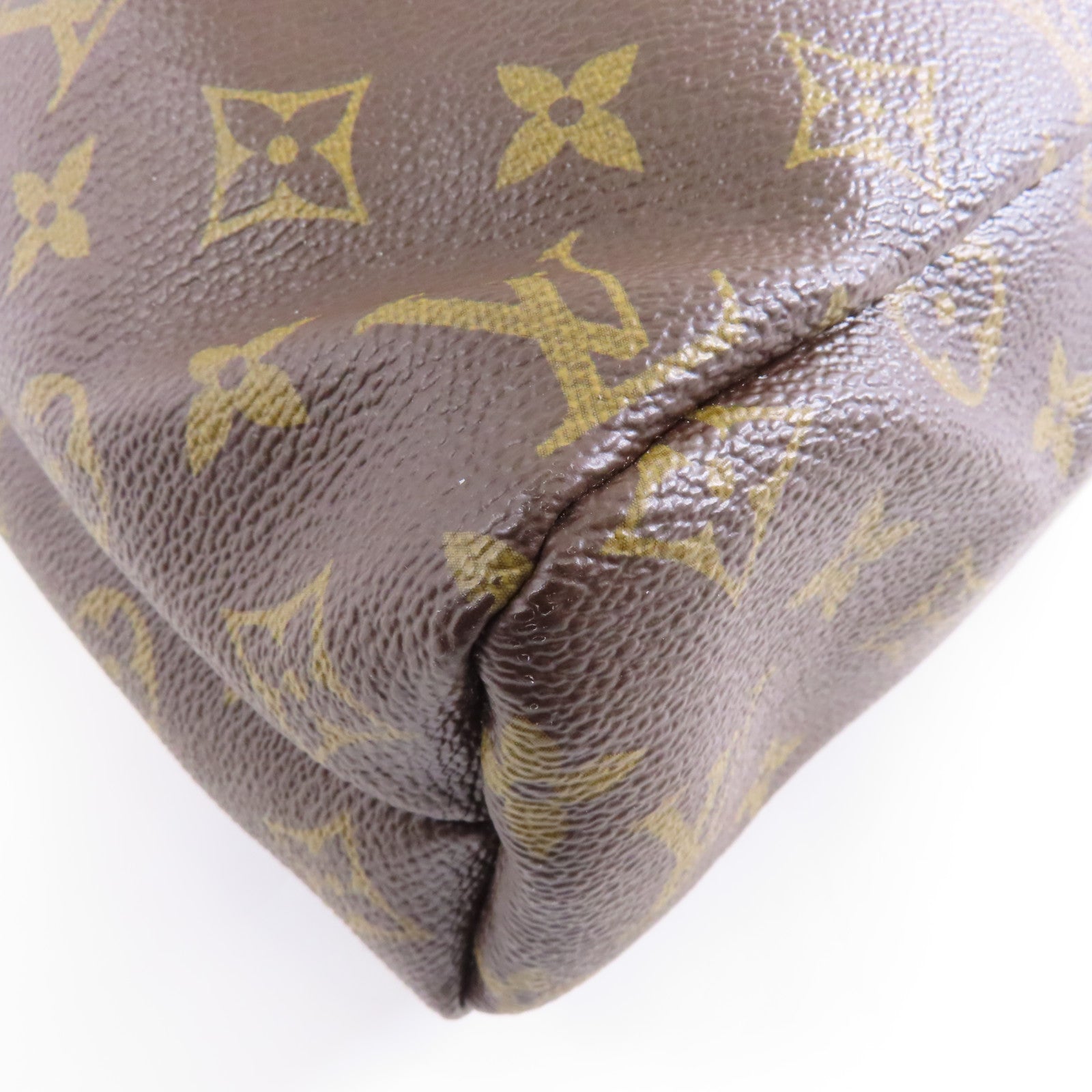 LOUIS VUITTON Monogram Posh Noe Drawstring Pouch金扣手拿包啡色/紫色