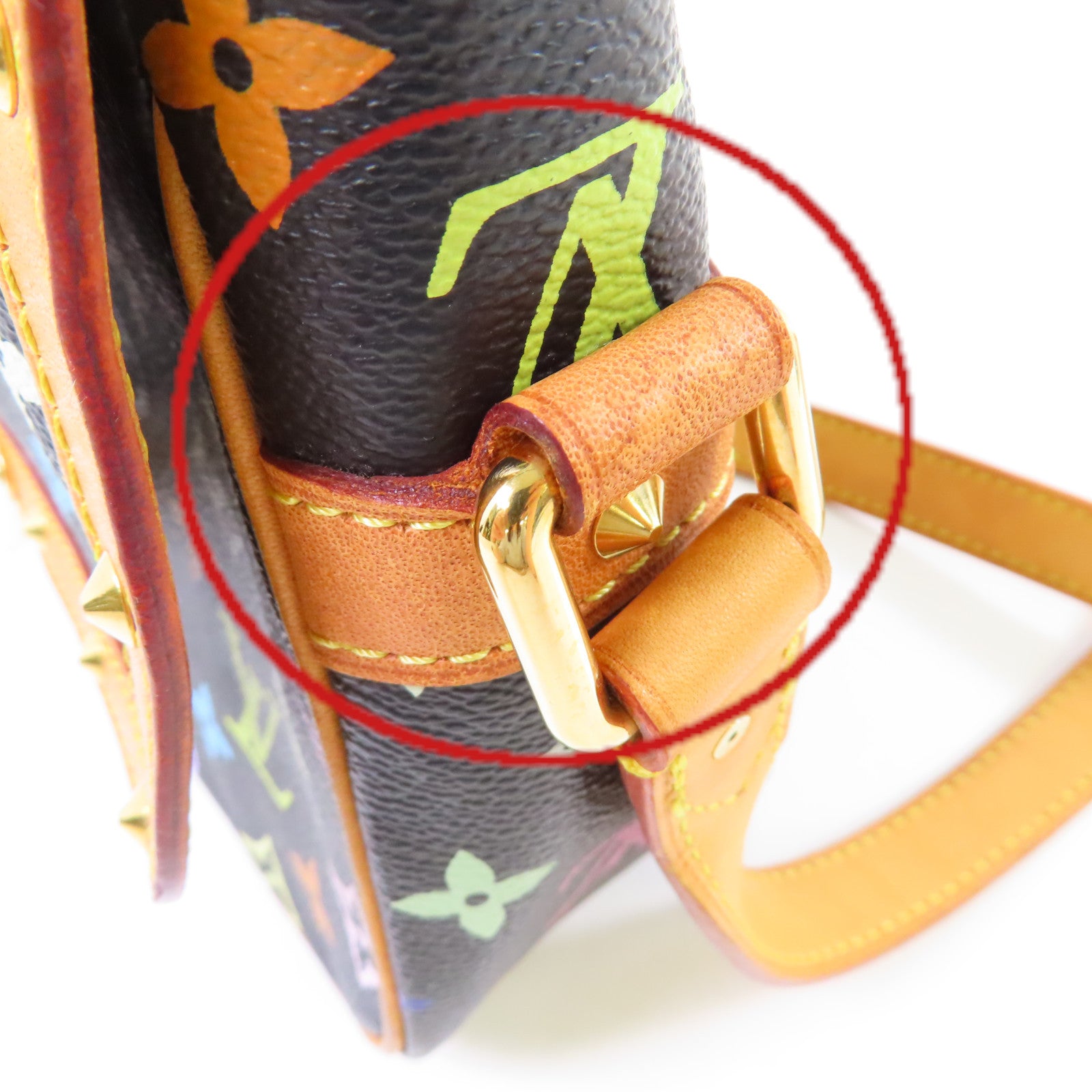 LOUIS VUITTON Monogram Multicolore Sologne Shoulder Bag金扣肩背袋黑色/彩色