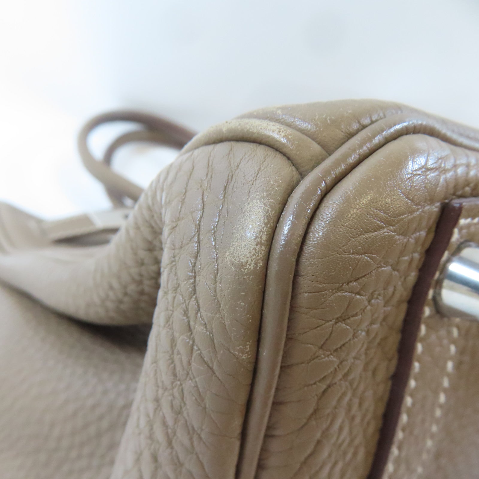 HERMES Togo皮革Birkin 30銀扣手挽袋啡色