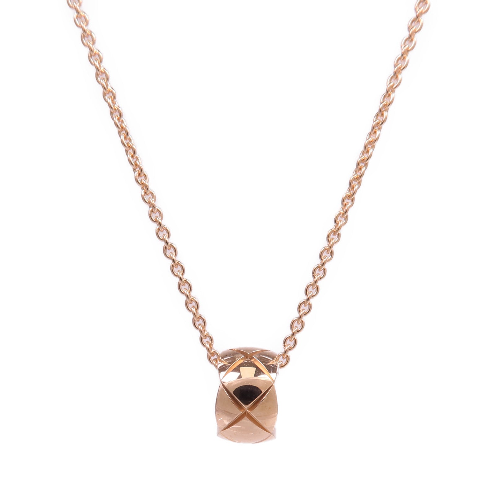 CHANEL 18K玫瑰金Coco Crush Necklace項鍊