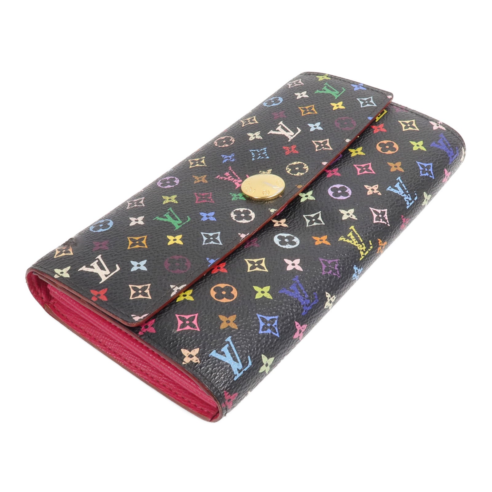 LOUIS VUITTON Monogram Multicolore Portefeuille Sarah Wallet長錢包