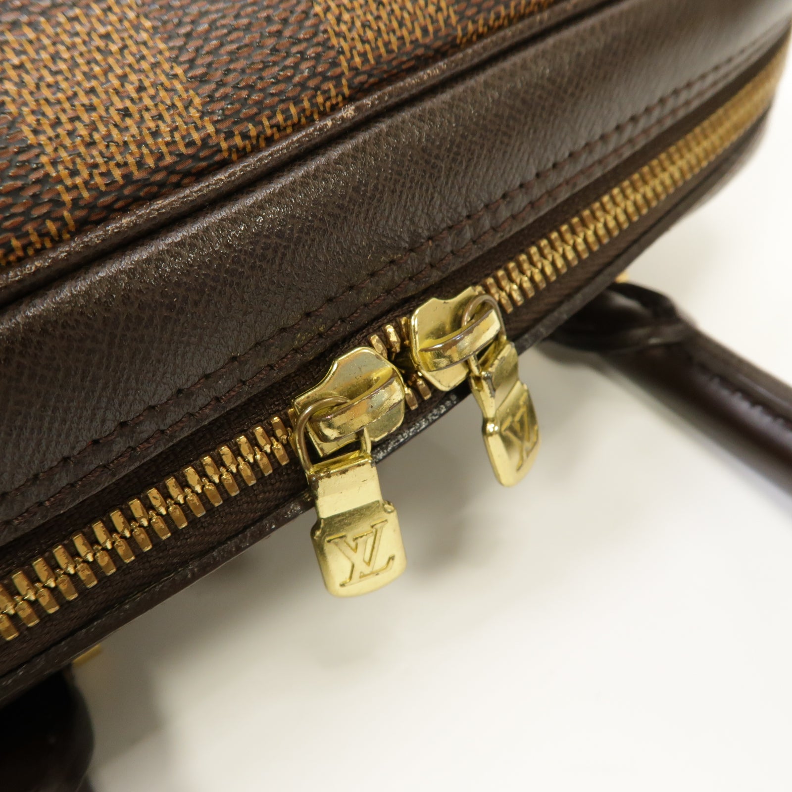 LOUIS VUITTON 【激減優惠】Damier Brera金扣手挽袋棕色