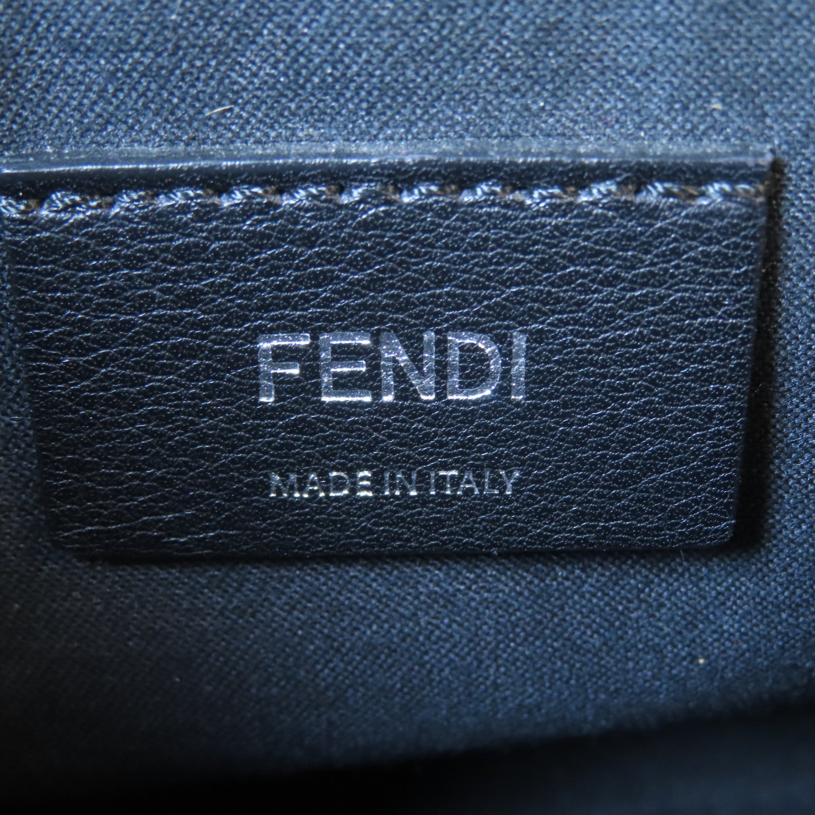 FENDI 牛皮皮革By The Way銀扣手挽肩背兩用袋黑色