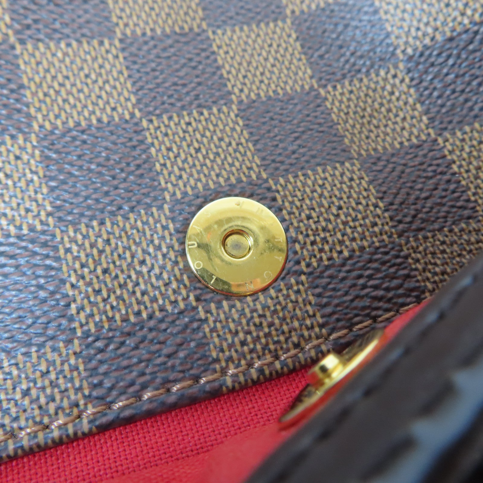 LOUIS VUITTON 【激減優惠】Damier Bloomsbury PM金扣肩背袋啡色