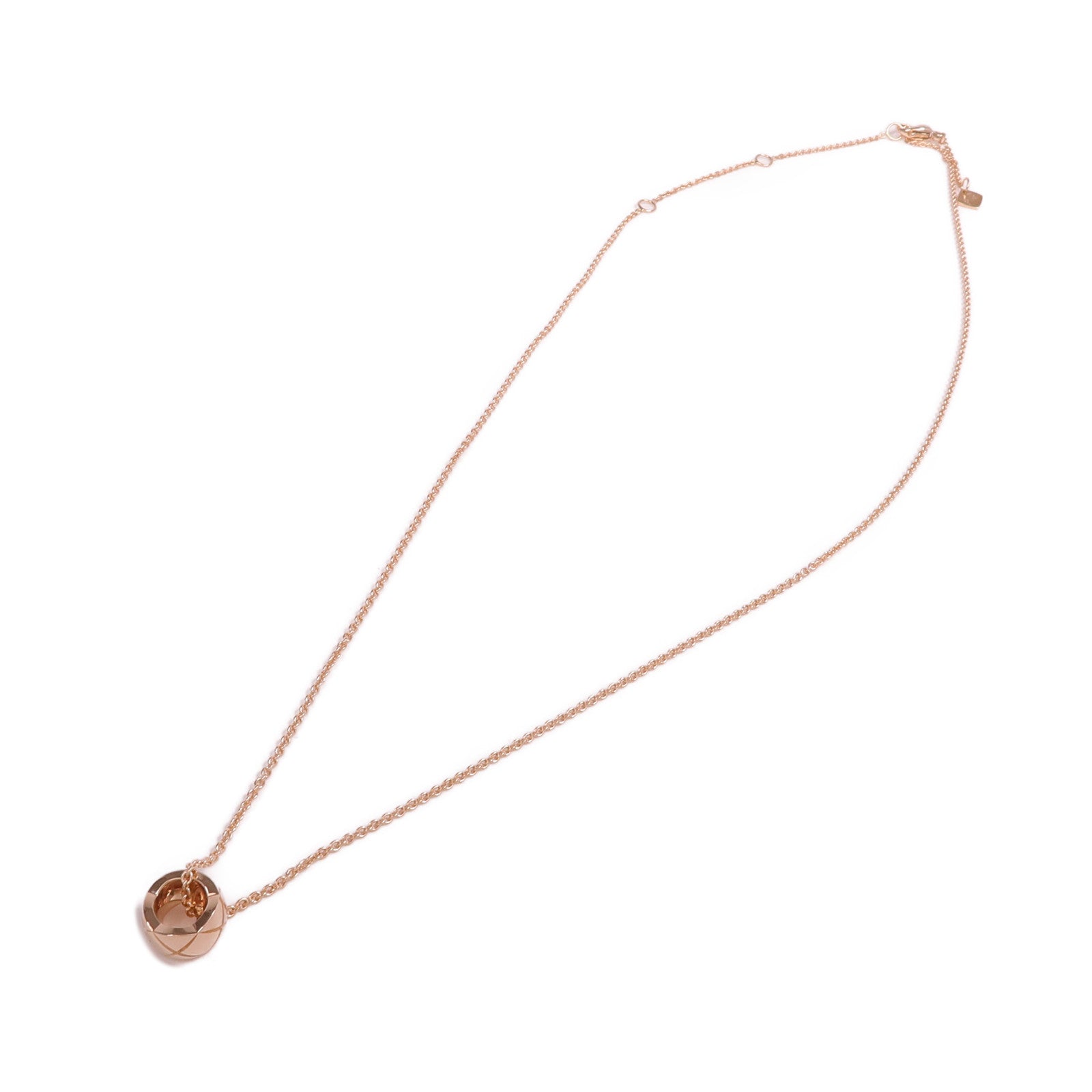 CHANEL 18K玫瑰金Coco Crush Necklace項鍊