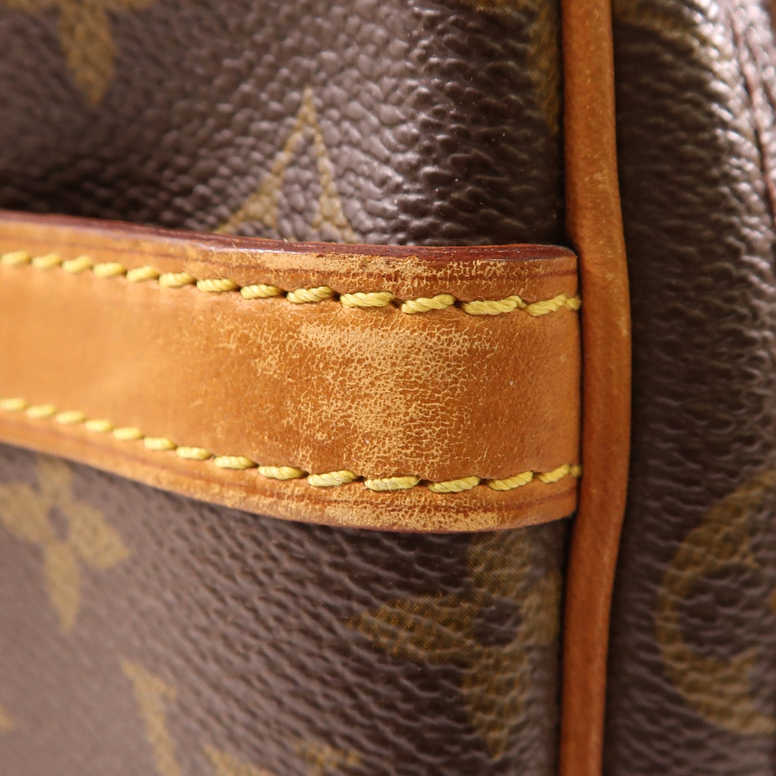 LOUIS VUITTON Monogram Reporter PM金扣肩背袋棕色