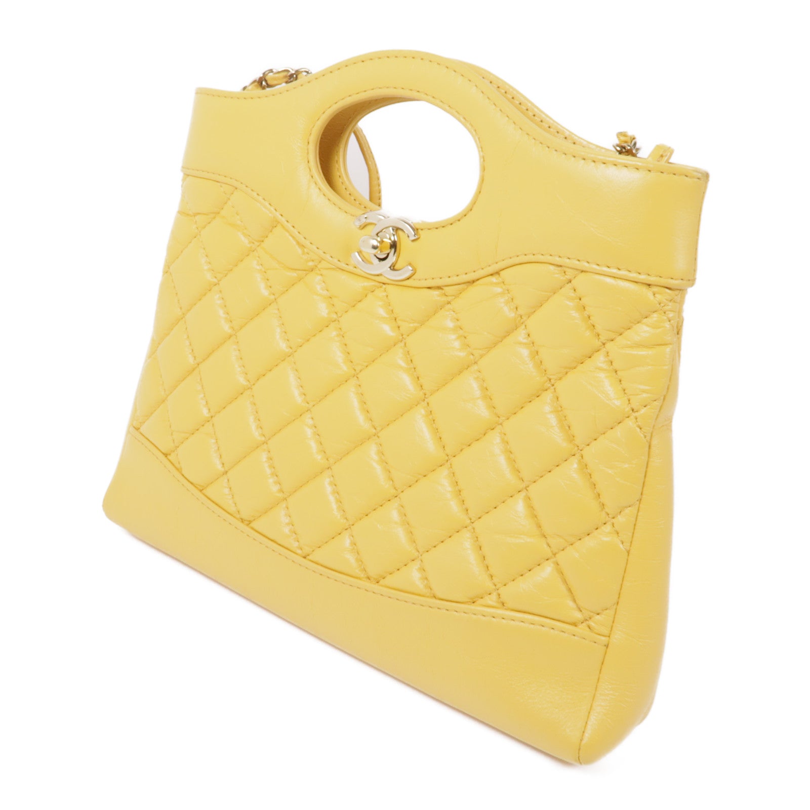 CHANEL 牛皮皮革Chanel 31 Mini Shopping Bag金扣肩背袋