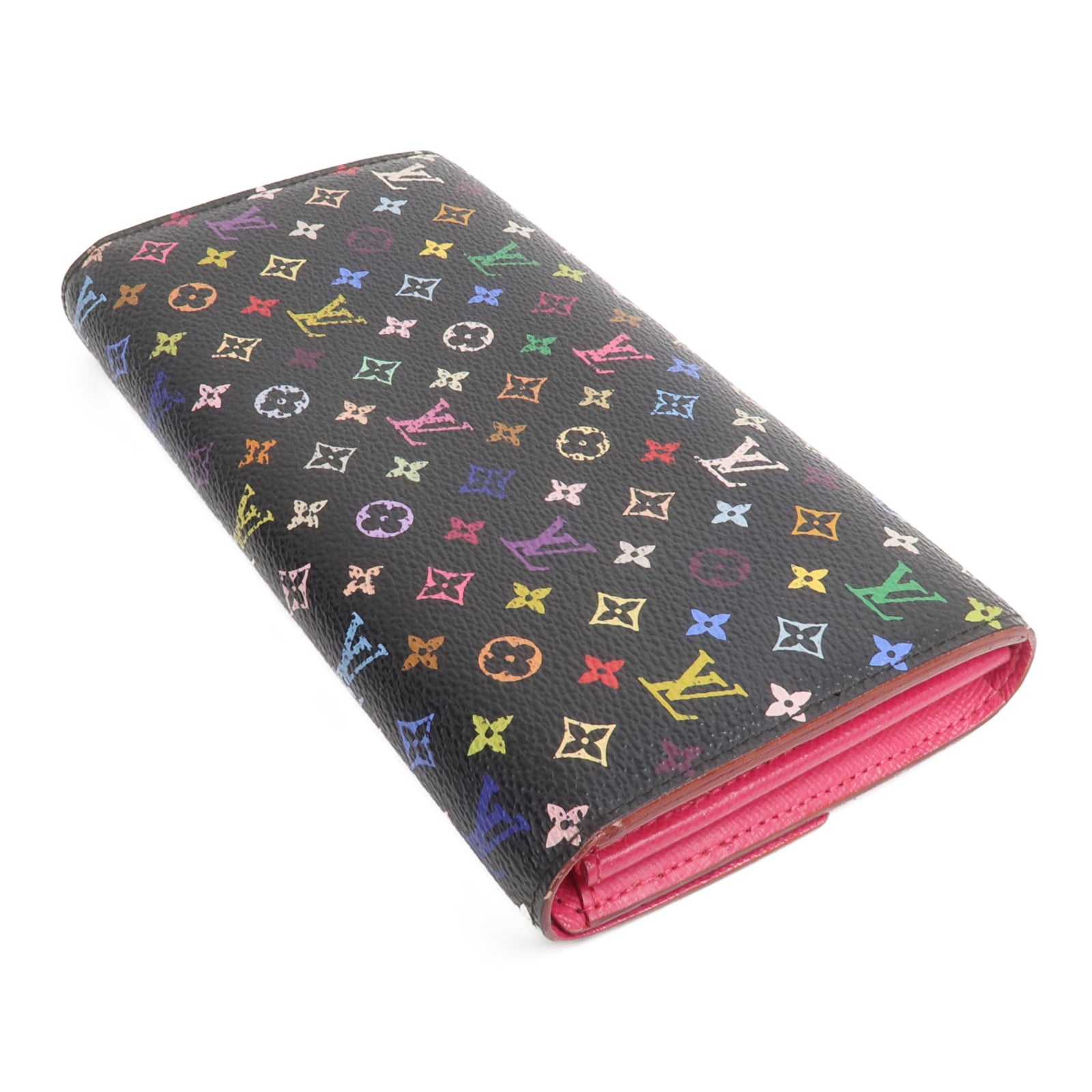 LOUIS VUITTON Monogram Multicolore Portefeuille Sarah Wallet長錢包