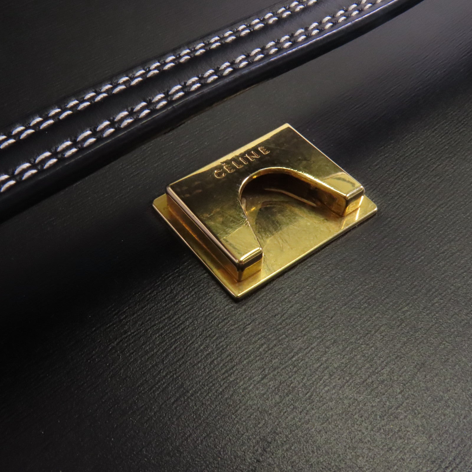 CELINE 牛皮皮革Mini Belt Bag金扣手挽肩背兩用袋