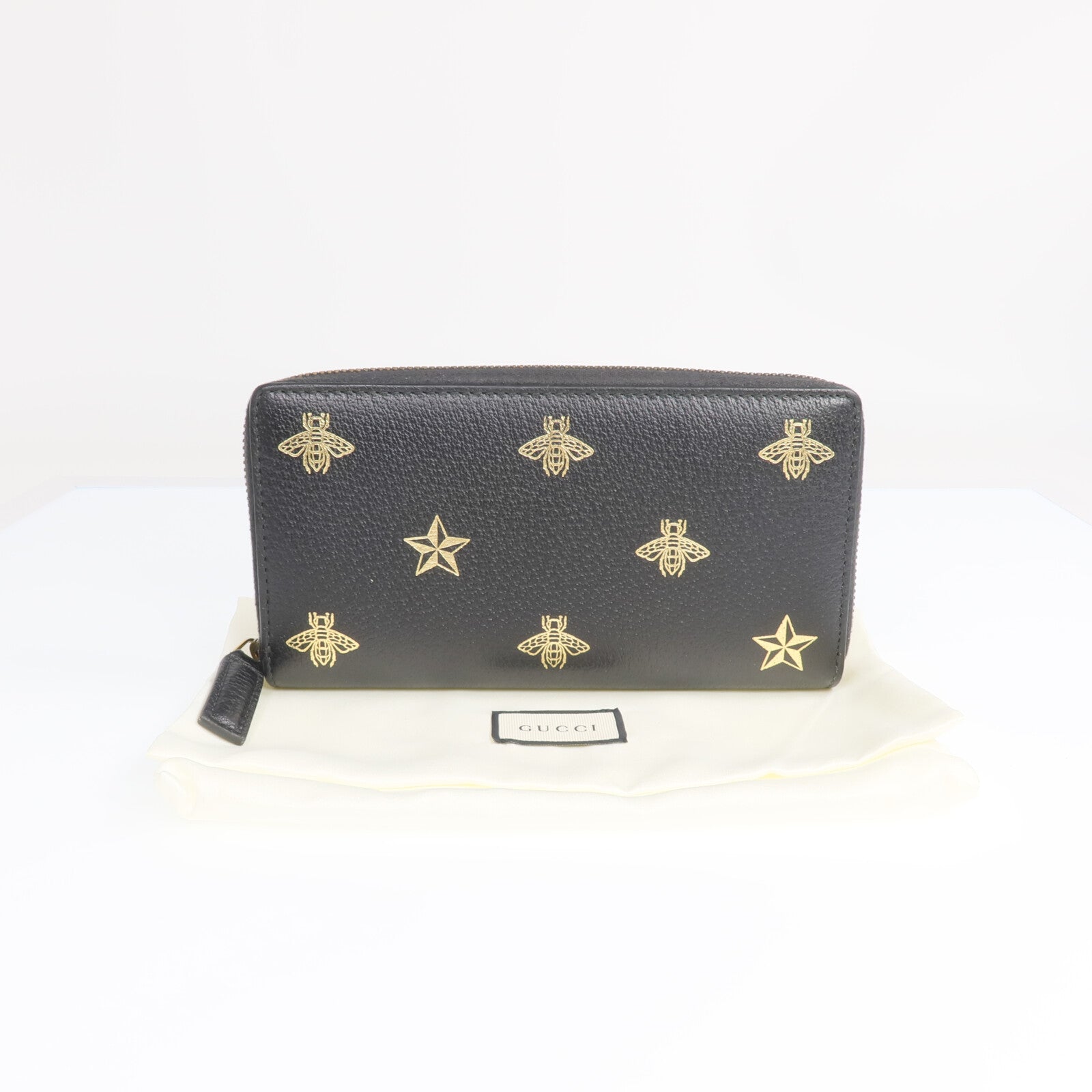 GUCCI 牛皮皮革Wallet金扣長錢包