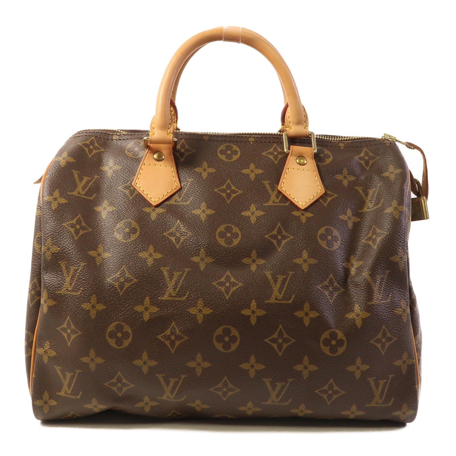 LOUIS VUITTON Monogram Speedy 30金扣手挽袋