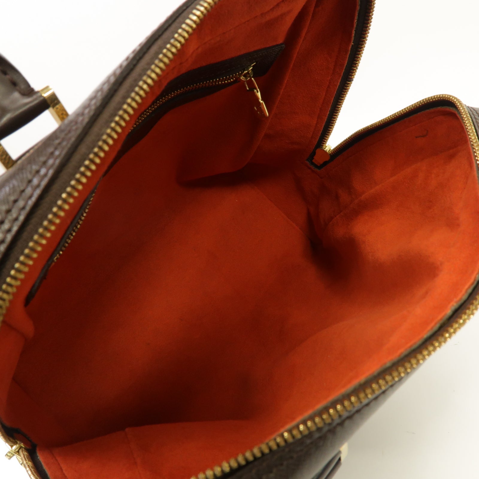 LOUIS VUITTON 【激減優惠】Damier Brera金扣手挽袋棕色