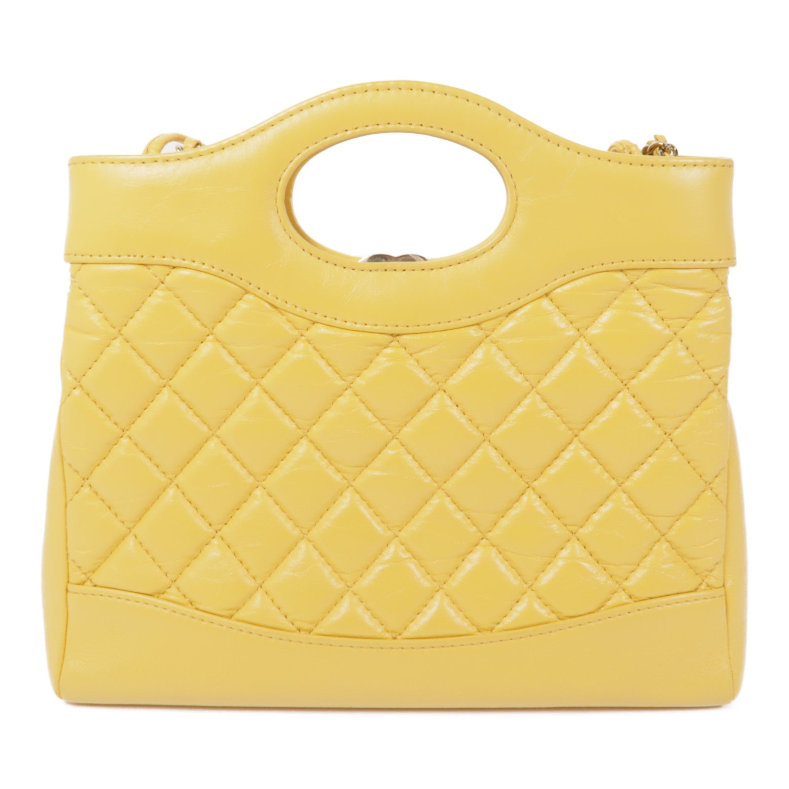 CHANEL 牛皮皮革Chanel 31 Mini Shopping Bag金扣肩背袋